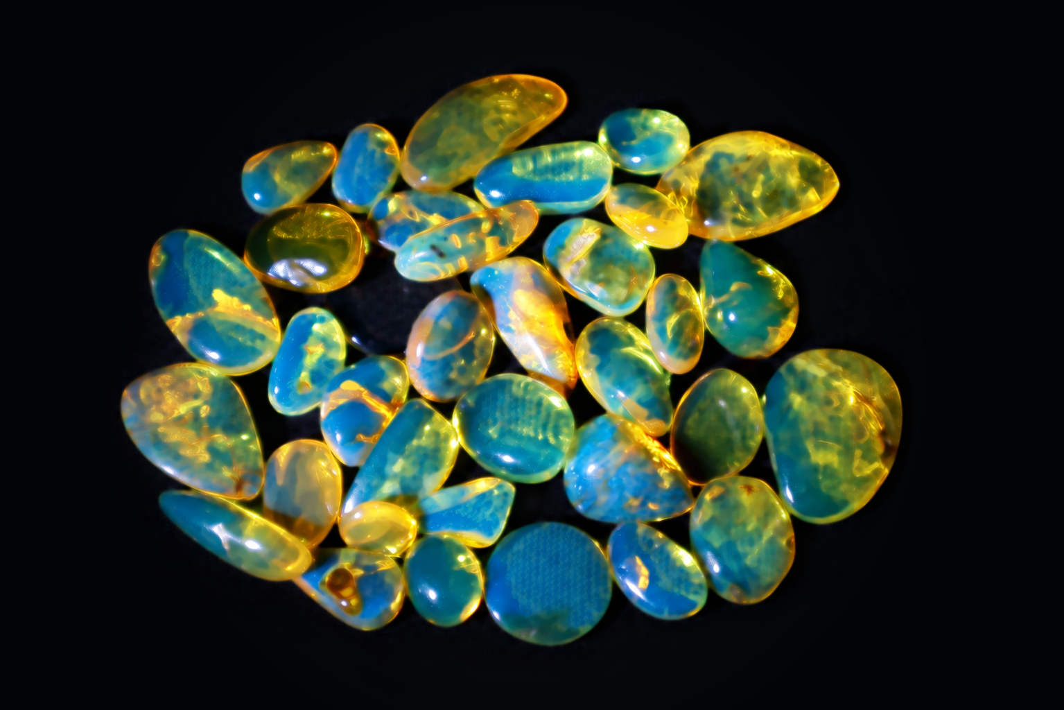 Blue Amber Jewelry