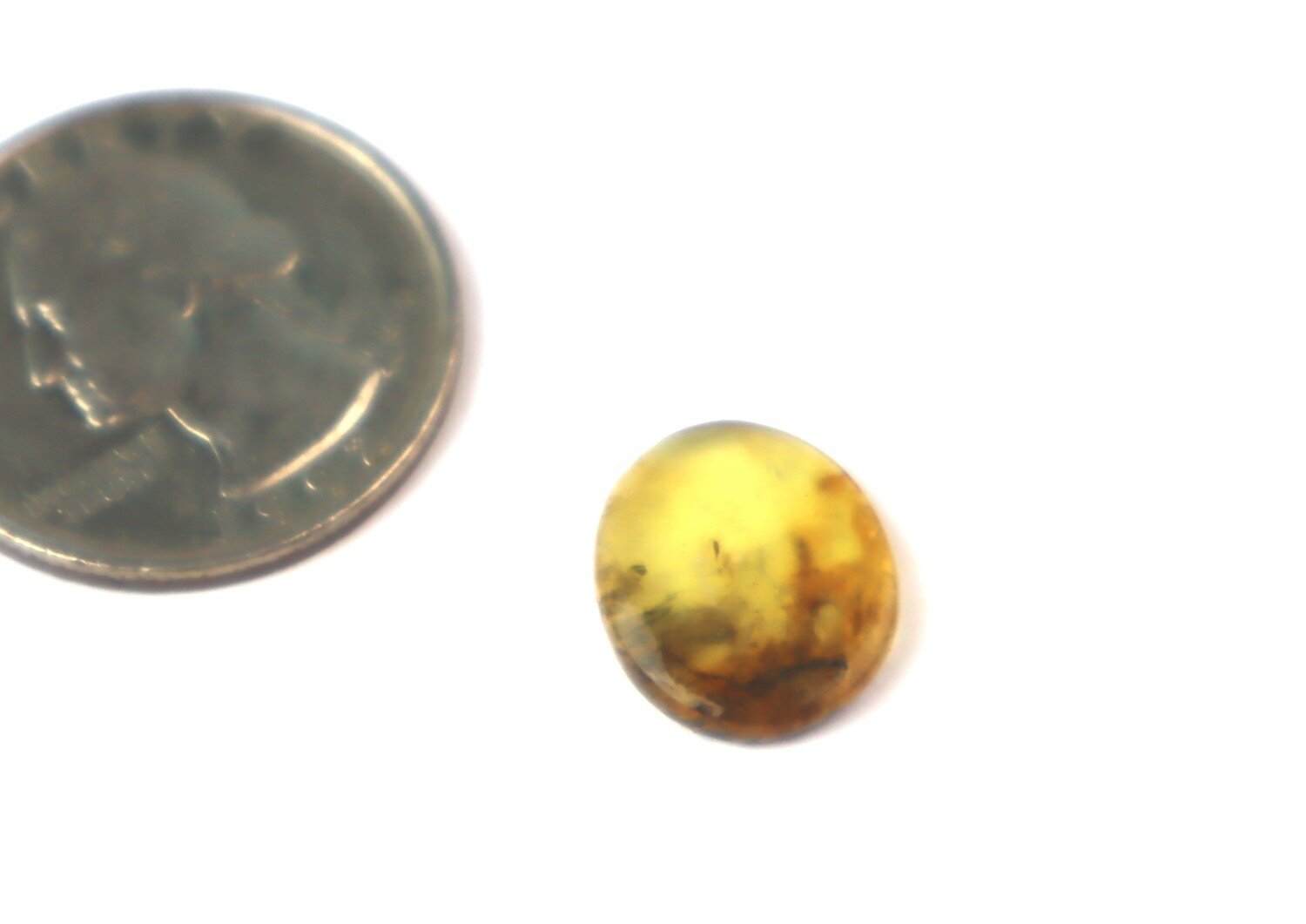 Charming Design Natural Dominican Clear Light Blue Amber Polished Stone 14mm – photo 5