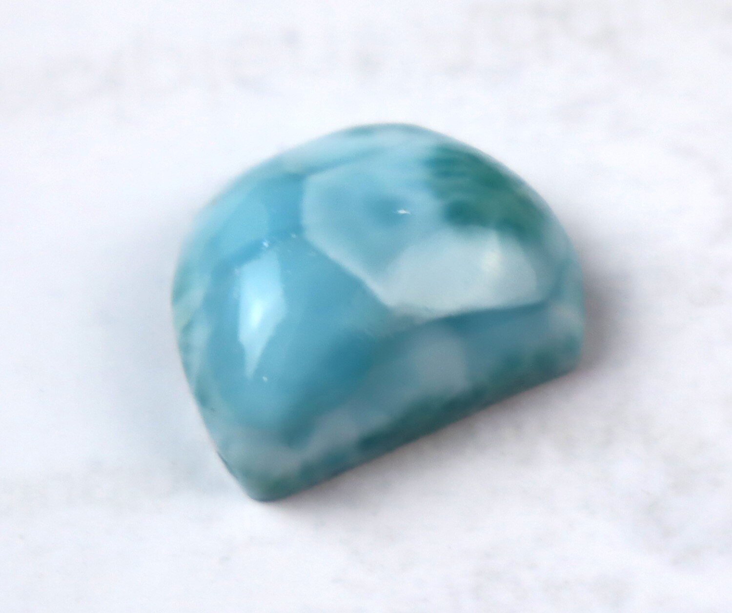Beautiful Natural Deep Blue Larimar Cabochon 19mm – photo 3