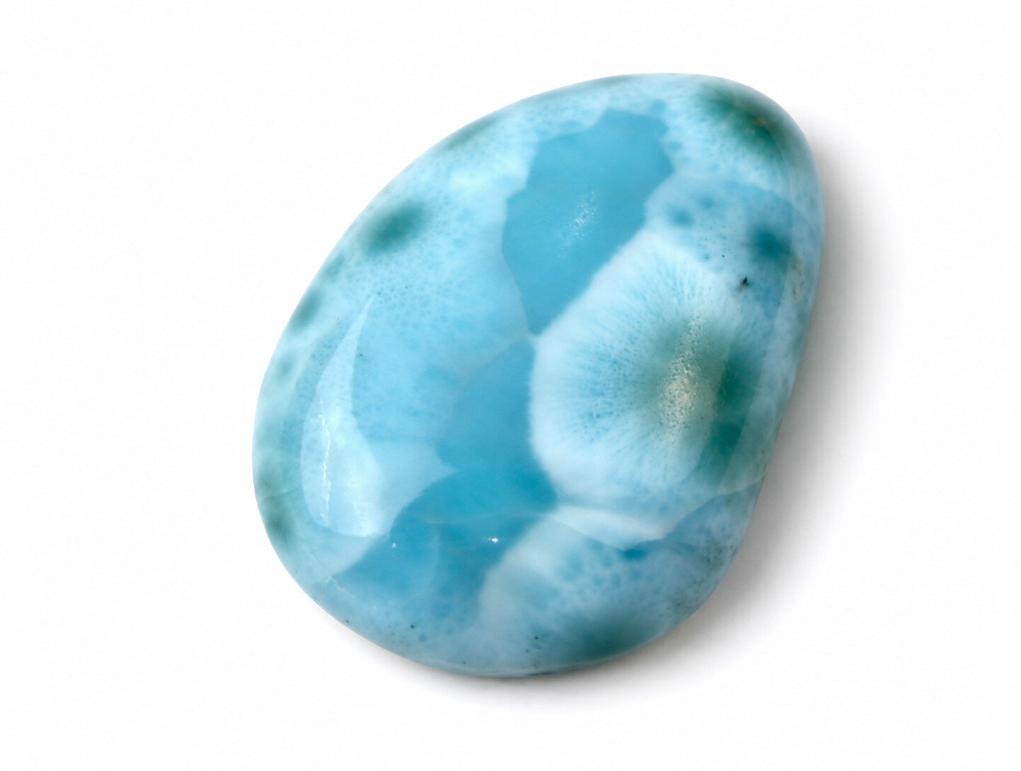 Charming Design Natural Deep Blue Larimar Cabochon 30mm