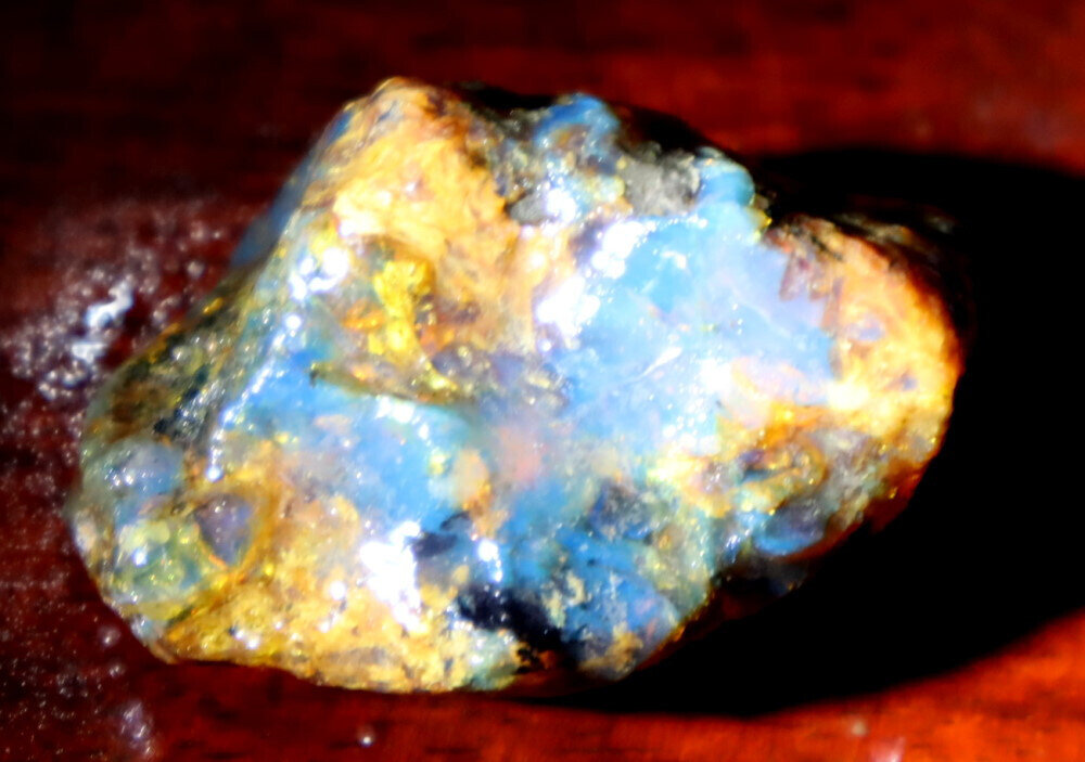 Beautiful Natural Dominican Translucent Sky Blue Amber Rough Specimen 40mm 10g – photo 7