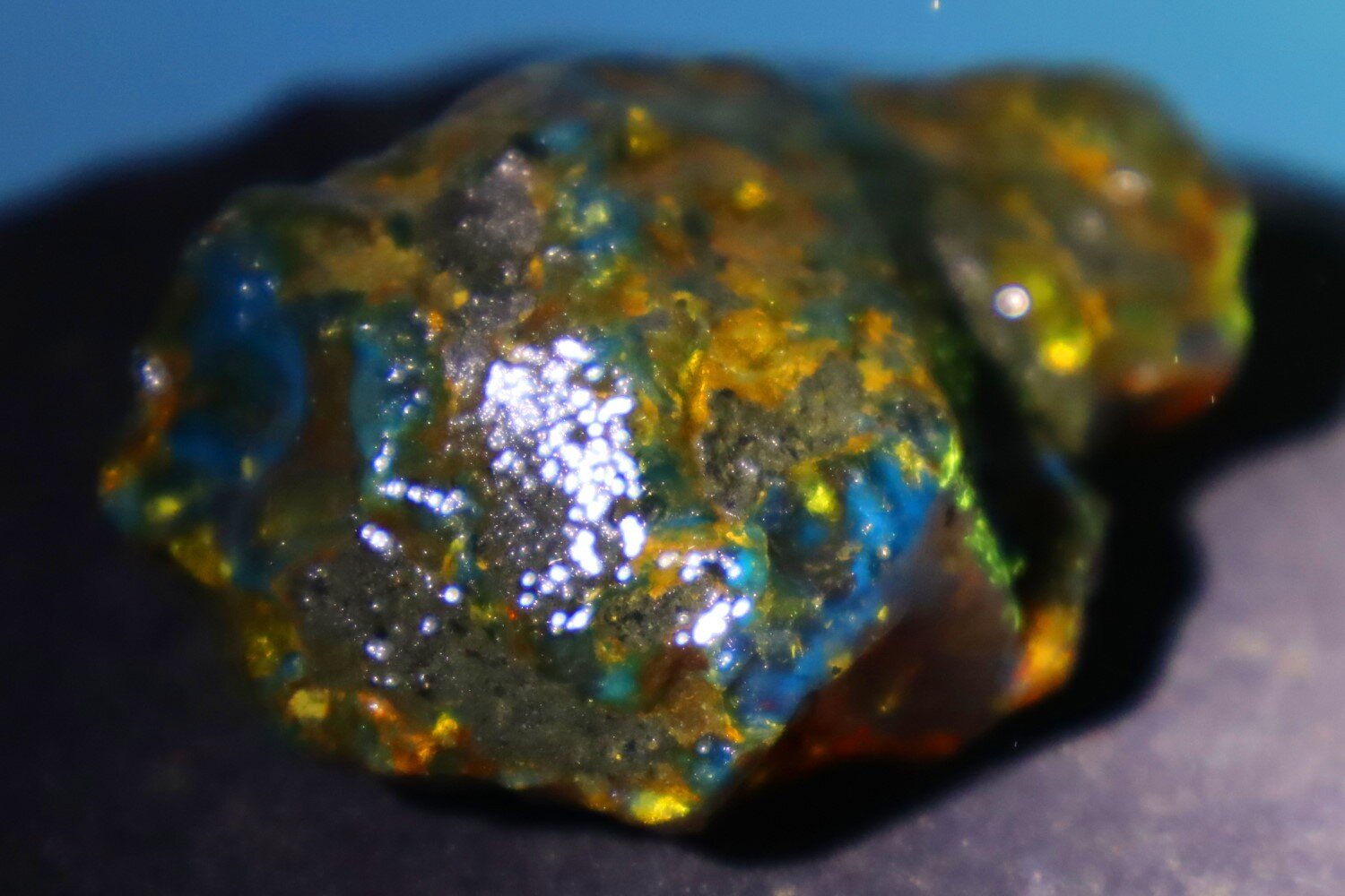 Beautiful Natural Dominican Clear Green Blue Amber Rough Specimen 63mm 31.2g – photo 12