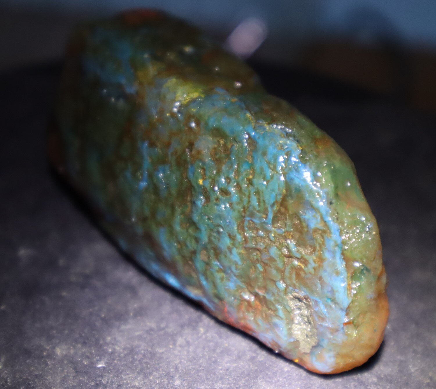 Outstanding Natural Dominican Clear Green Blue Amber Rough Specimen 76mm 52g – photo 8