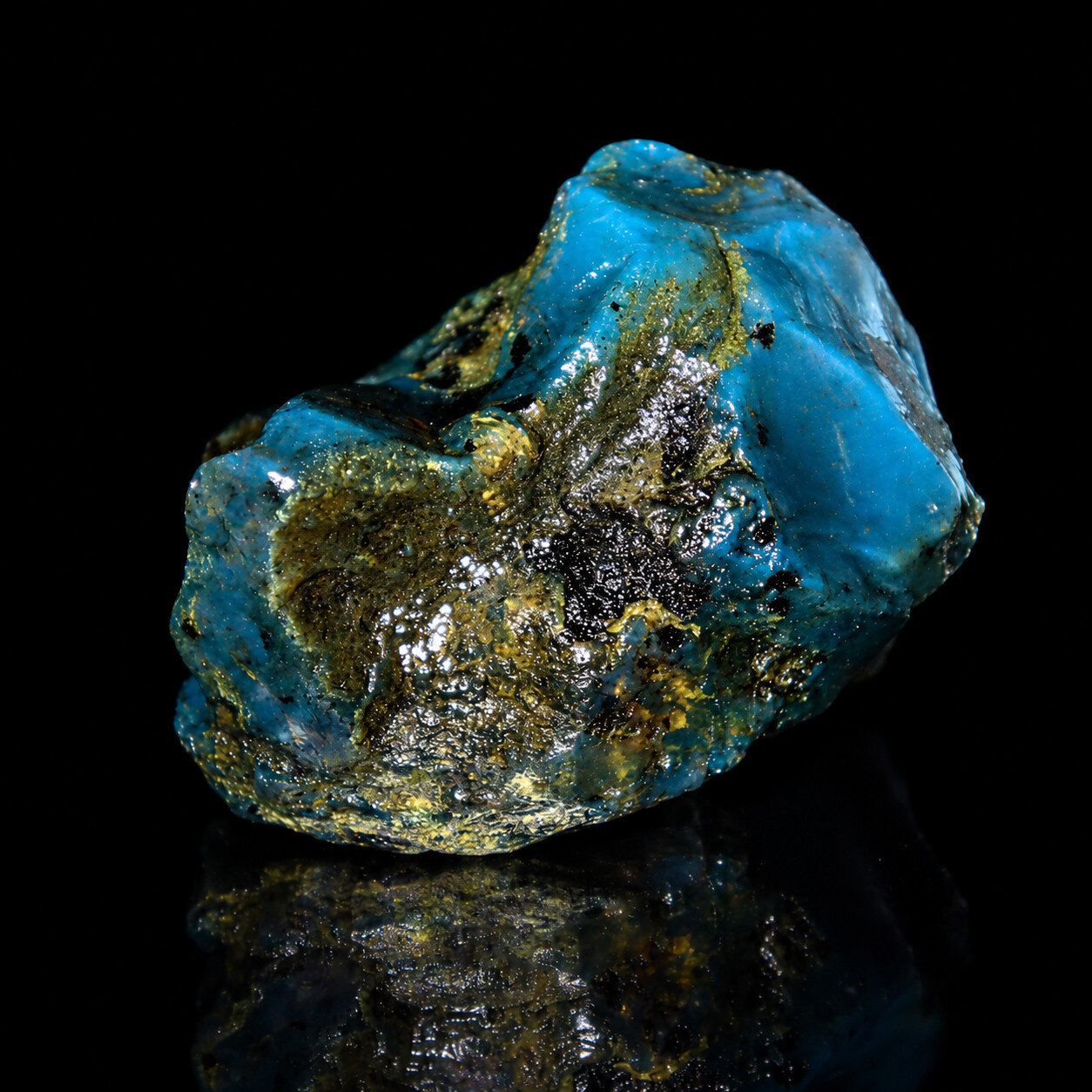 Quality Dominican Blue Amber Rough Specimen Chunk 70mm 90.3g – photo 7