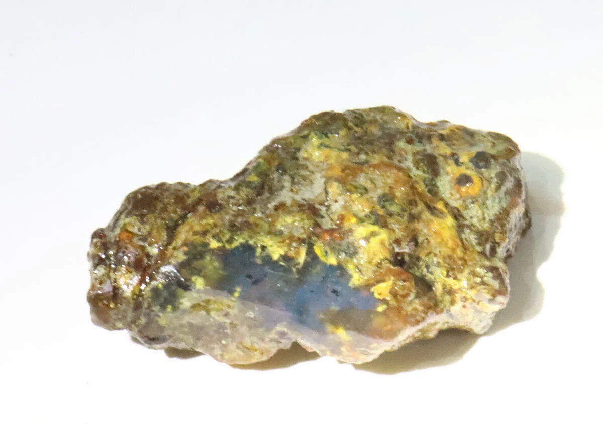 Beautiful Natural Dominican Clear Light Blue Amber Rough Specimen 24mm 6g – photo 5