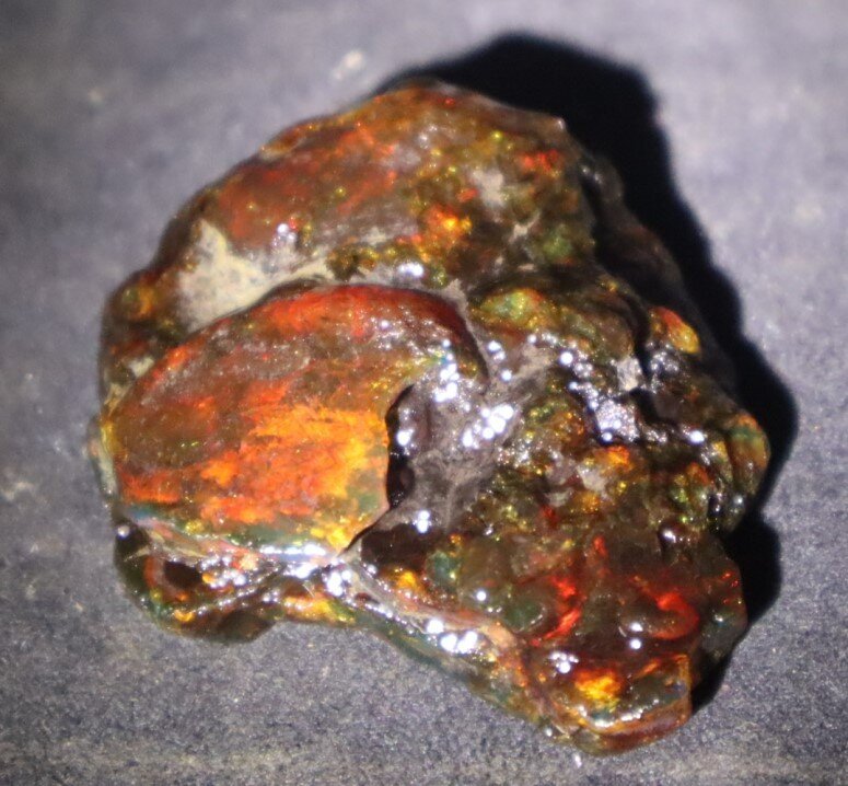 Impressive Natural Dominican Clear Volcanic Blue Amber Rough Specimen 51mm 17.2g – photo 11