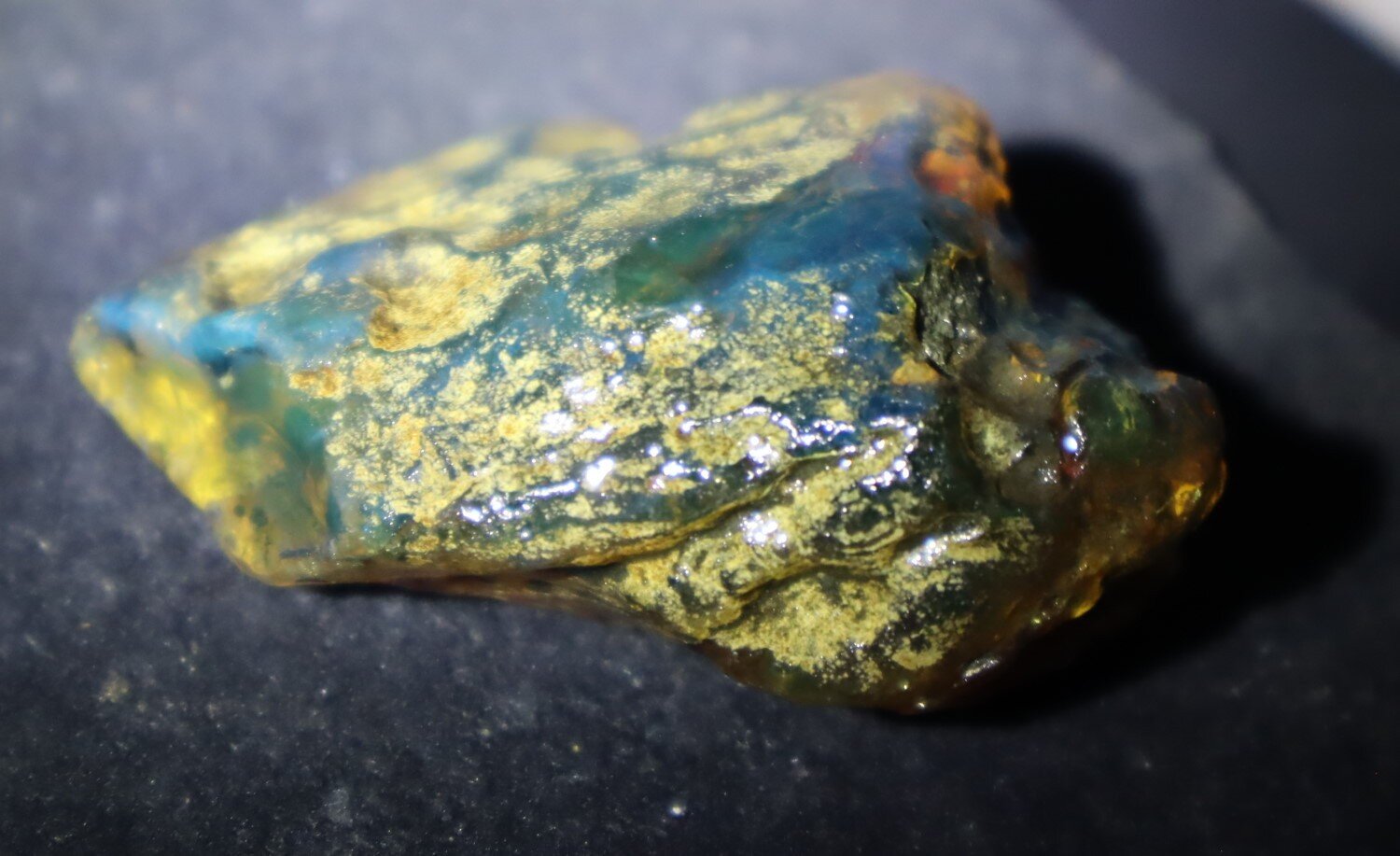 Outstanding Natural Dominican Clear Green Blue Amber Rough Specimen 56mm 22.5g – photo 8