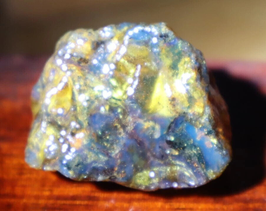 Charming Design Natural Dominican Transl Yellow Blue Amber Rough Specimen 37g – photo 3
