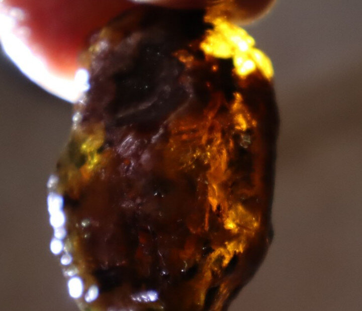 Fine Rare Green Blue Dominican Amber Rough Specimen Chunk 39mm 15.2g – photo 9