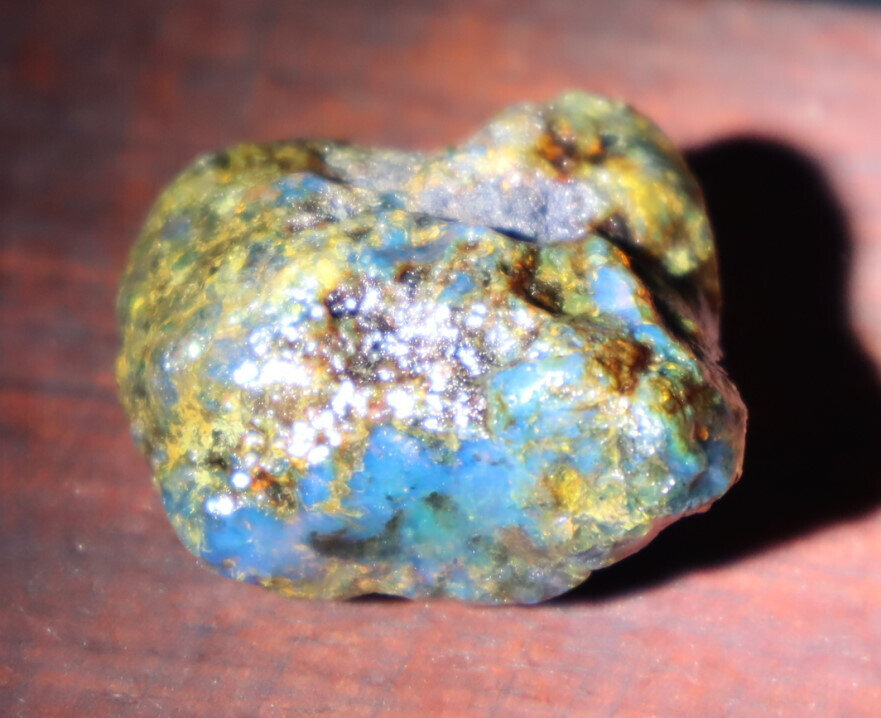 Beautiful Natural Dominican Translucent Sky Blue Amber Rough Specimen 31mm 10.1g – photo 3