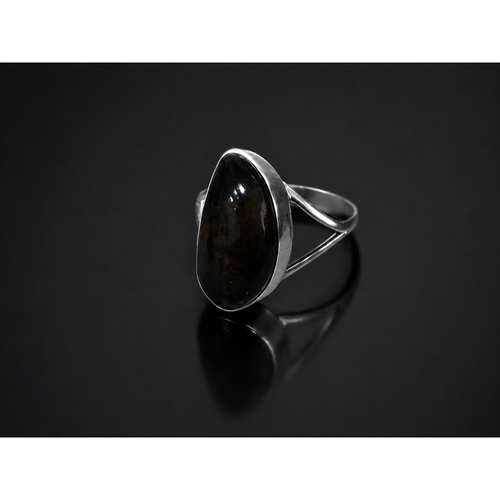 Natural Dominican Green Amber Ring 925 Sterling Silver Size 5.75 Clear Orange – photo 2