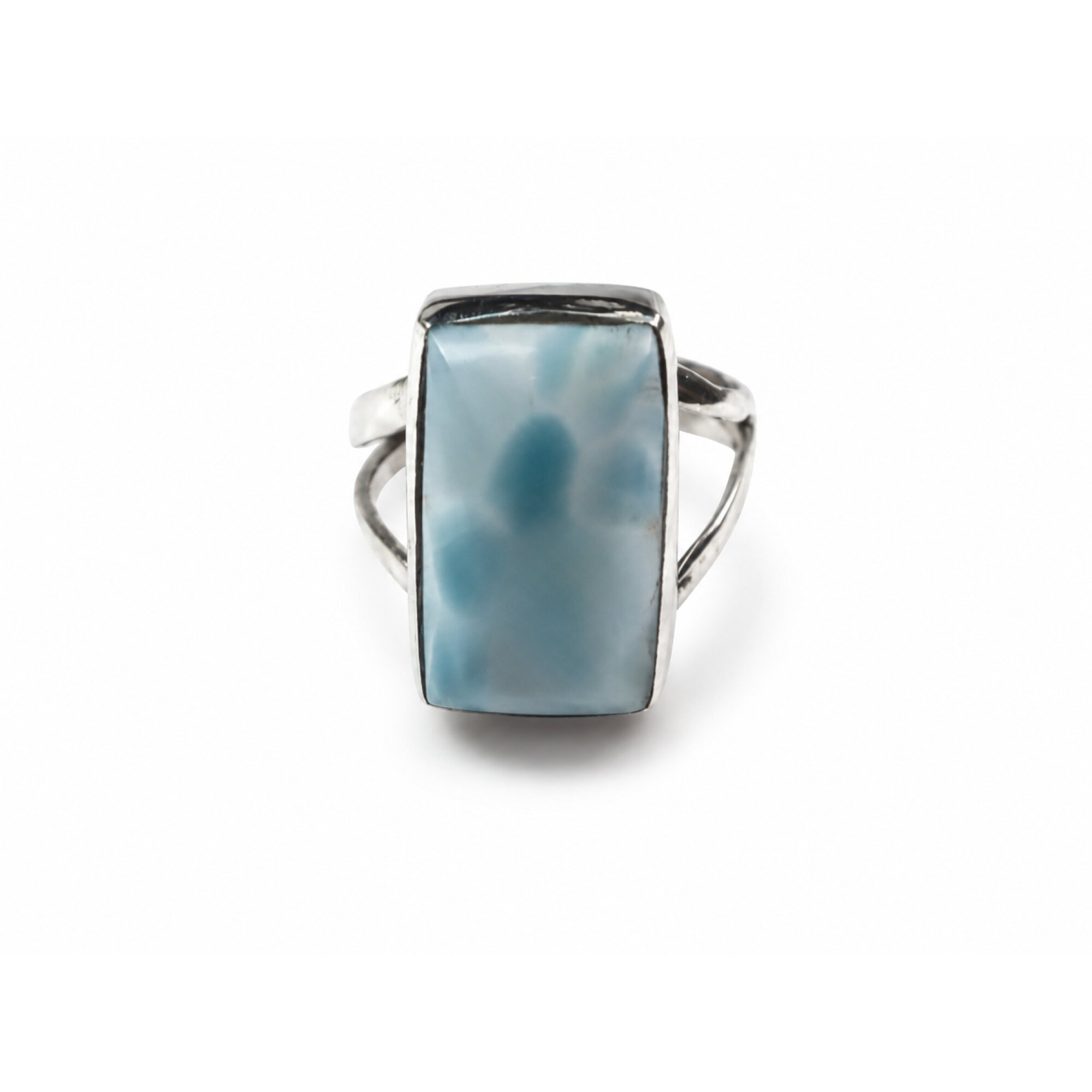 Studio Made Sky Blue Larimar 925 Sterling Silver Ring #6.5 – photo 2