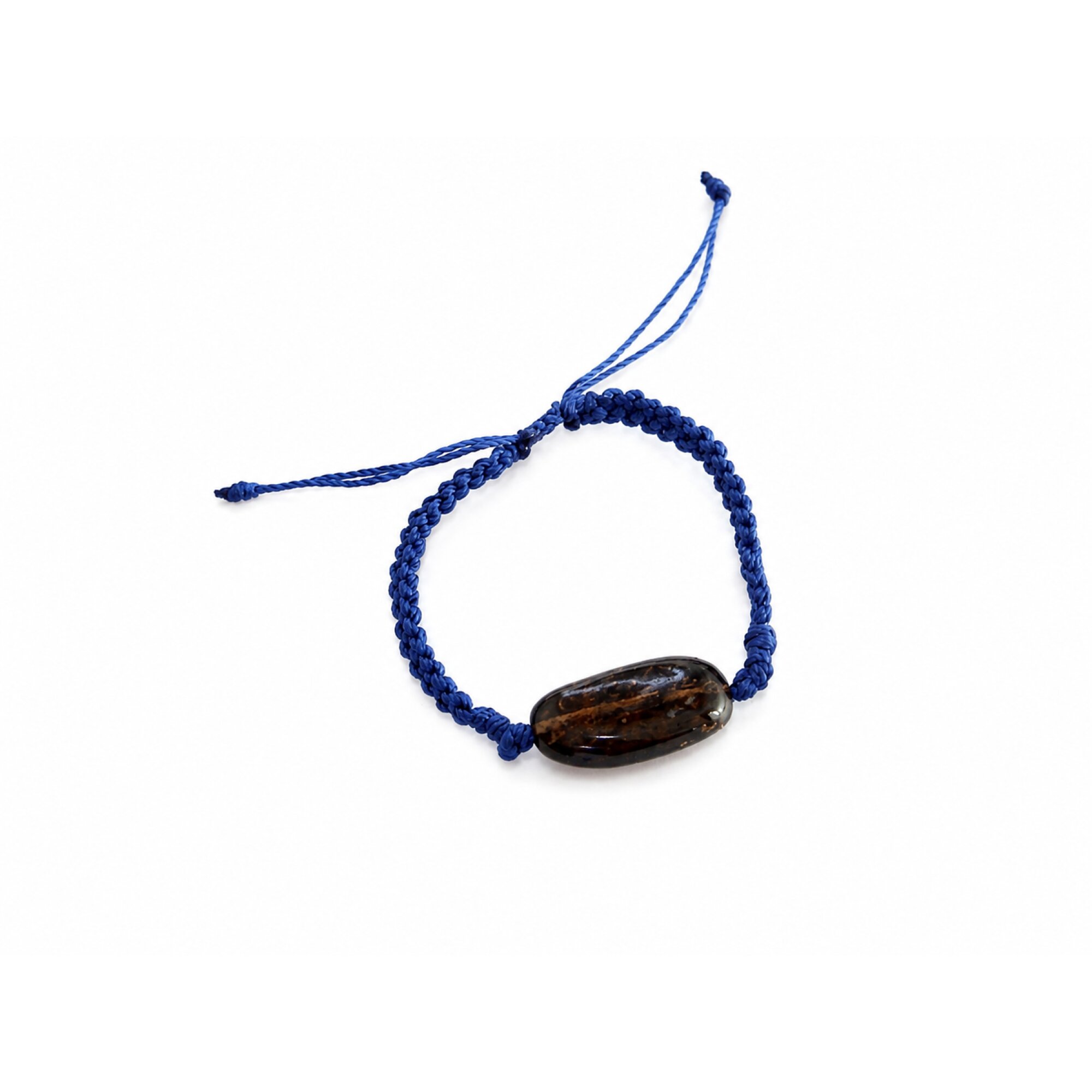 Artisan Translucent Dark Green Dominican Amber Bracelet 28mm – photo 5