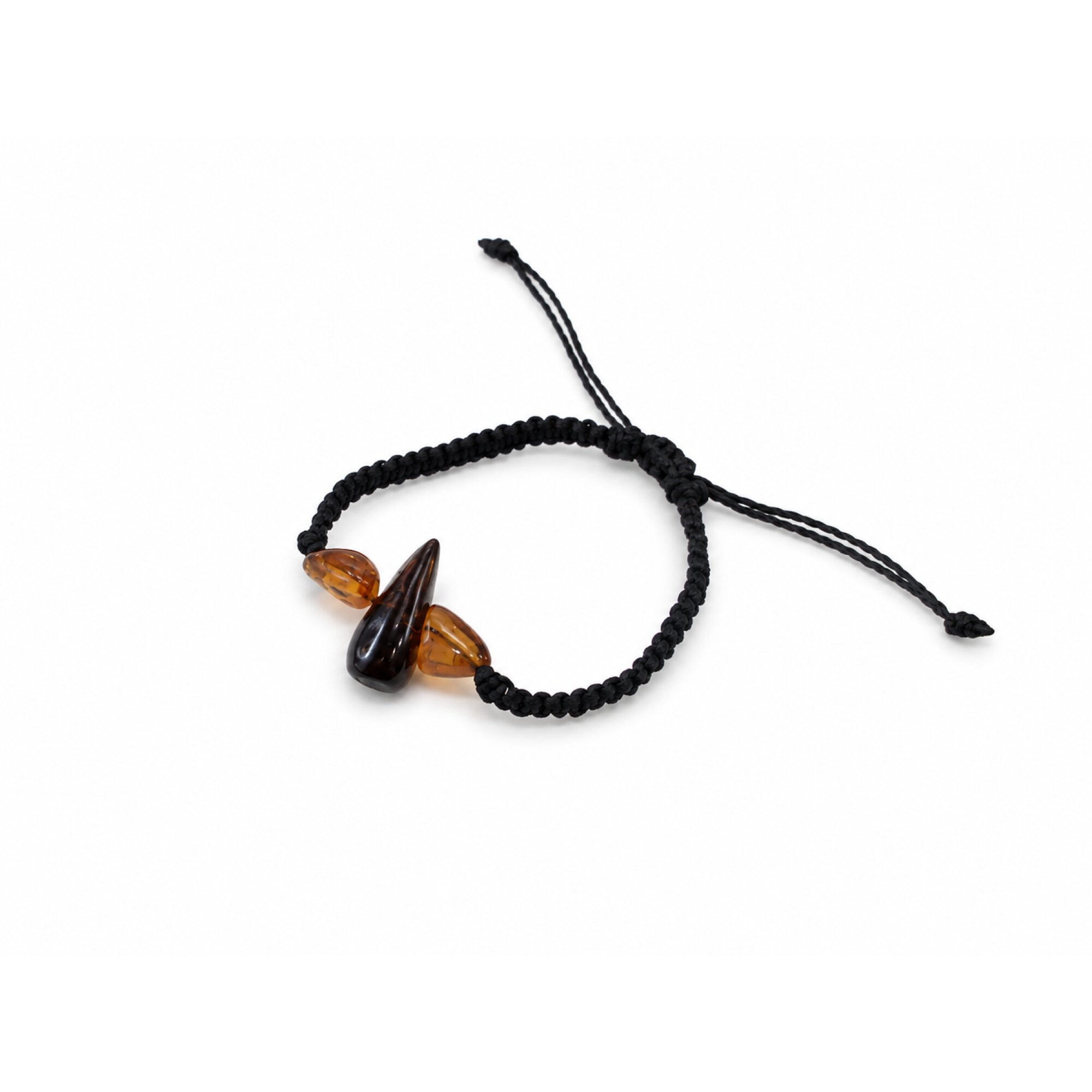 Artisan Translucent Dark Green Dominican Amber Bracelet 24mm – photo 3