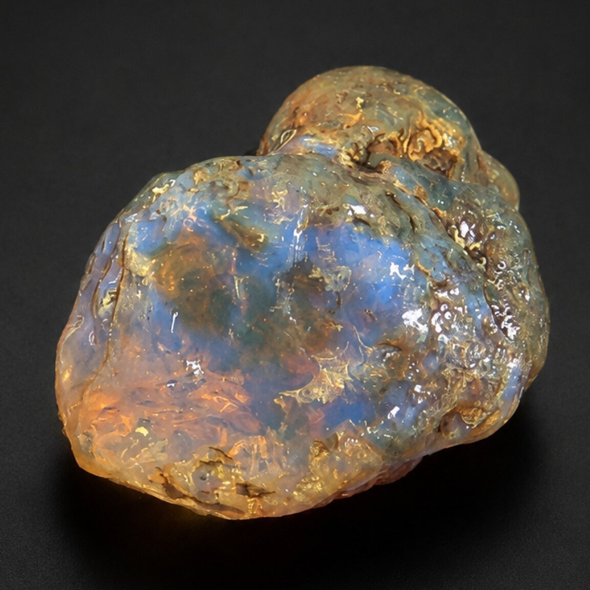 Certified Clear Green Blue Dominican Amber Stones 48mm 19.3g – photo 13