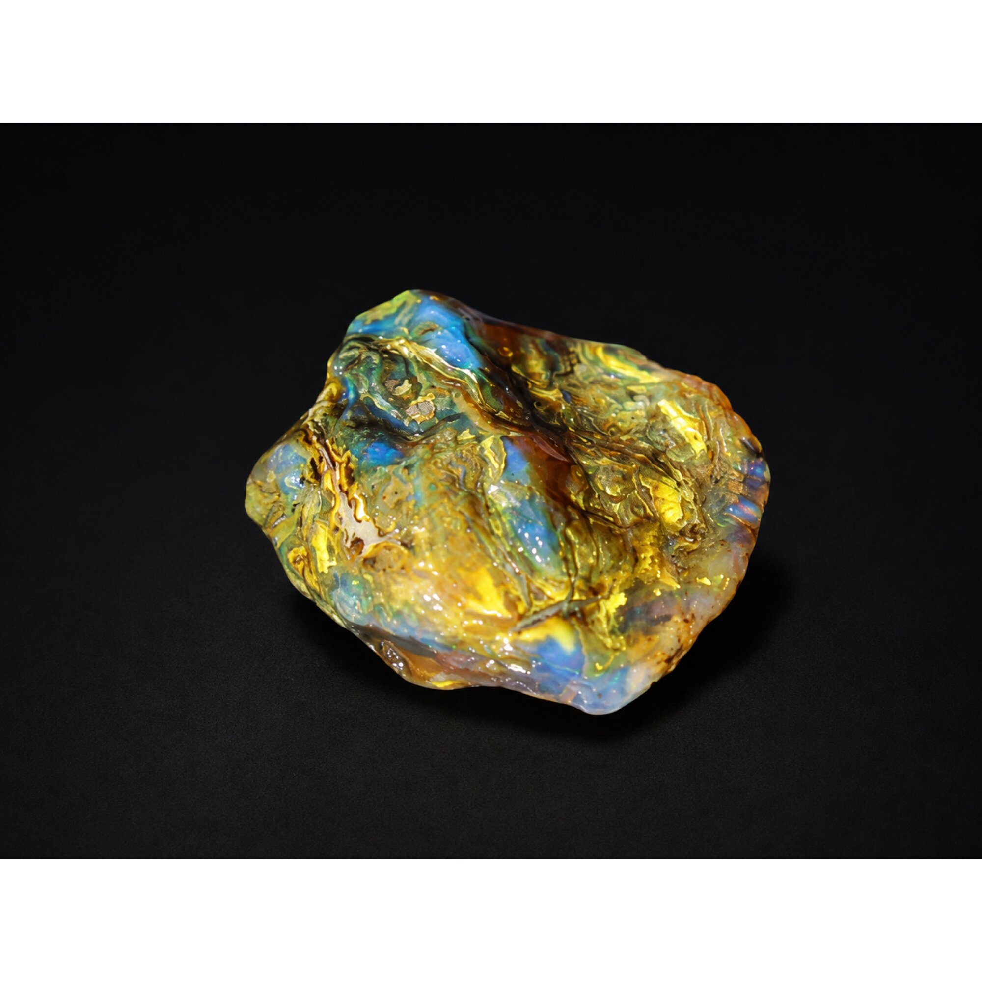 Rare Crystal Clear Sky Blue Dominican Amber Natural 30mm 4.2g – photo 3