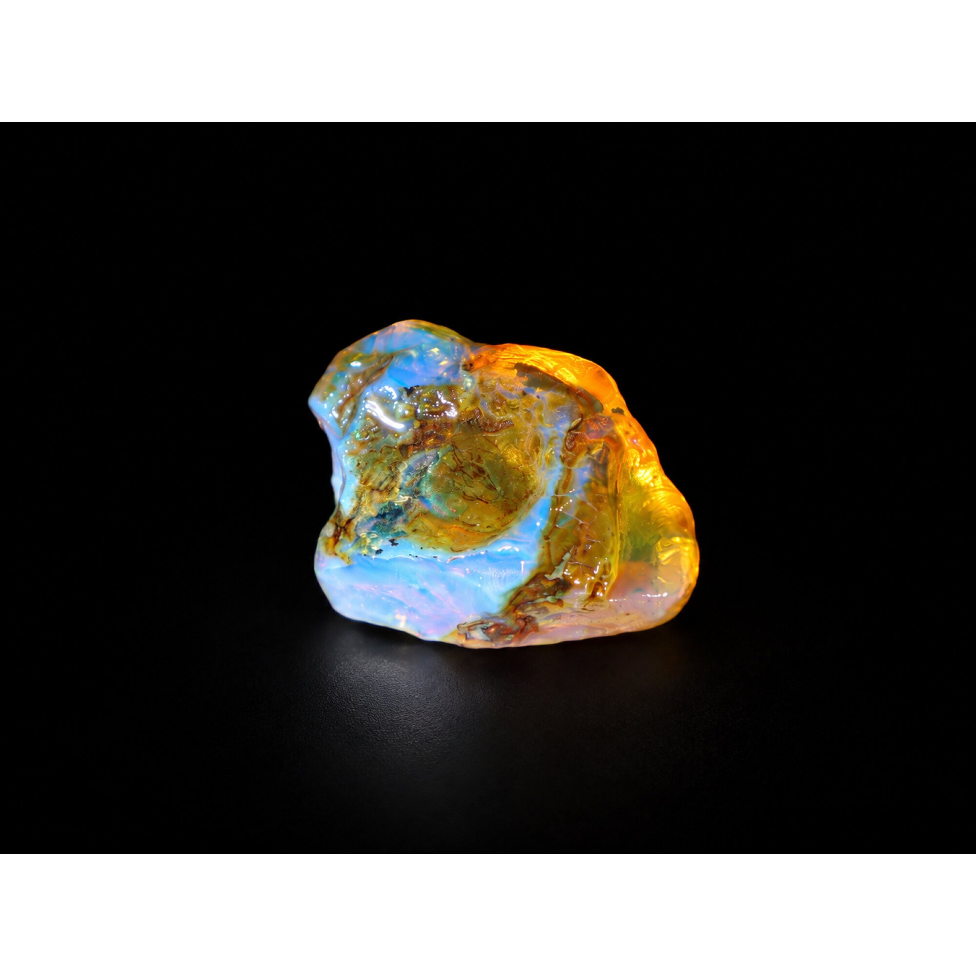 Exclusive Crystal Clear Premium Blue Dominican Amber Natural 36mm 5.5g – photo 7