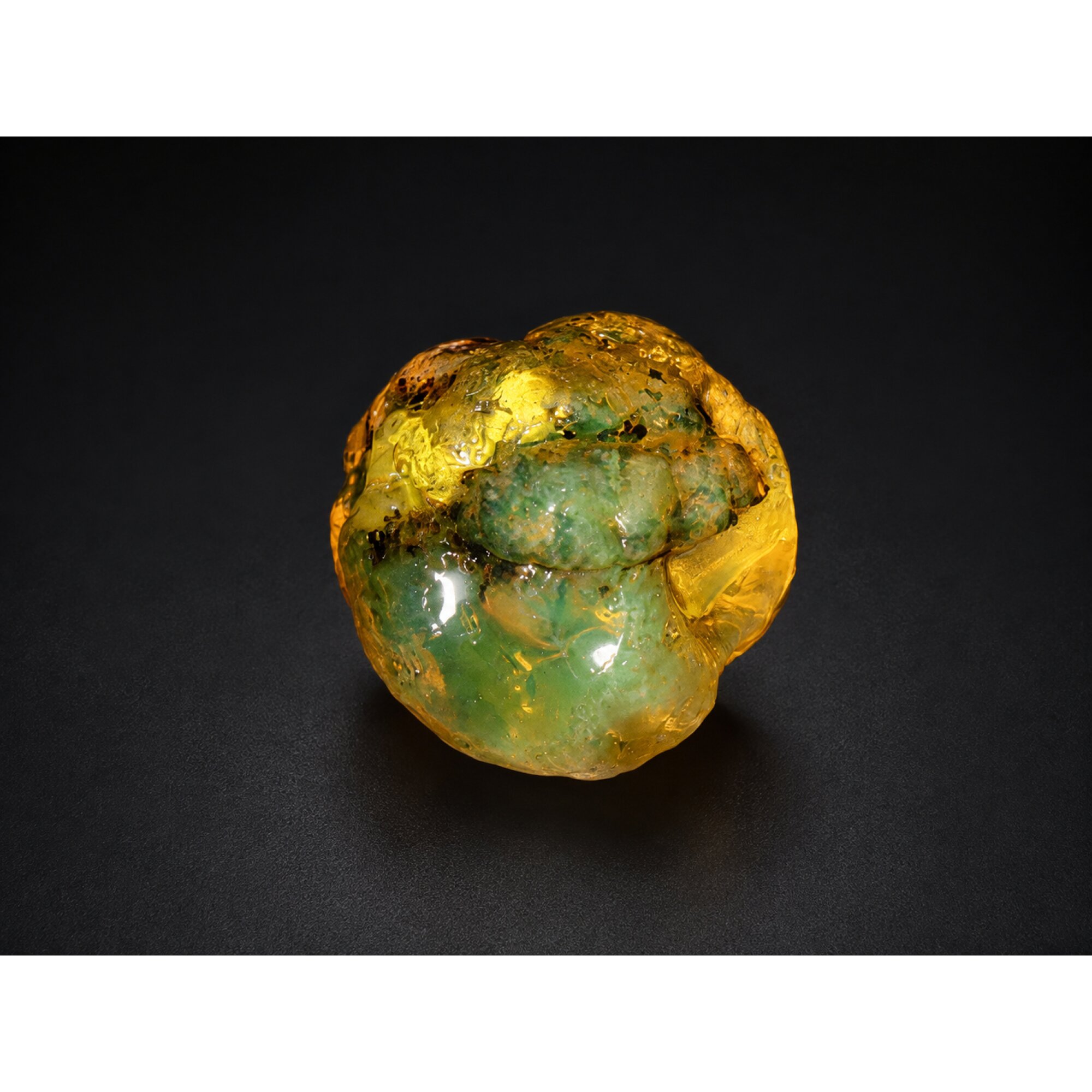 Raw Beauty Clear Olive Green Dominican Amber Natural 30mm 9.2g – photo 9
