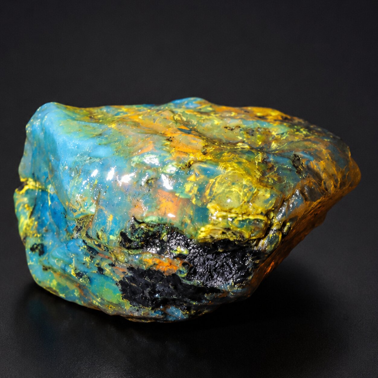 True Caribbean Clear Sky Blue Dominican Amber Stones 65mm 58.8g