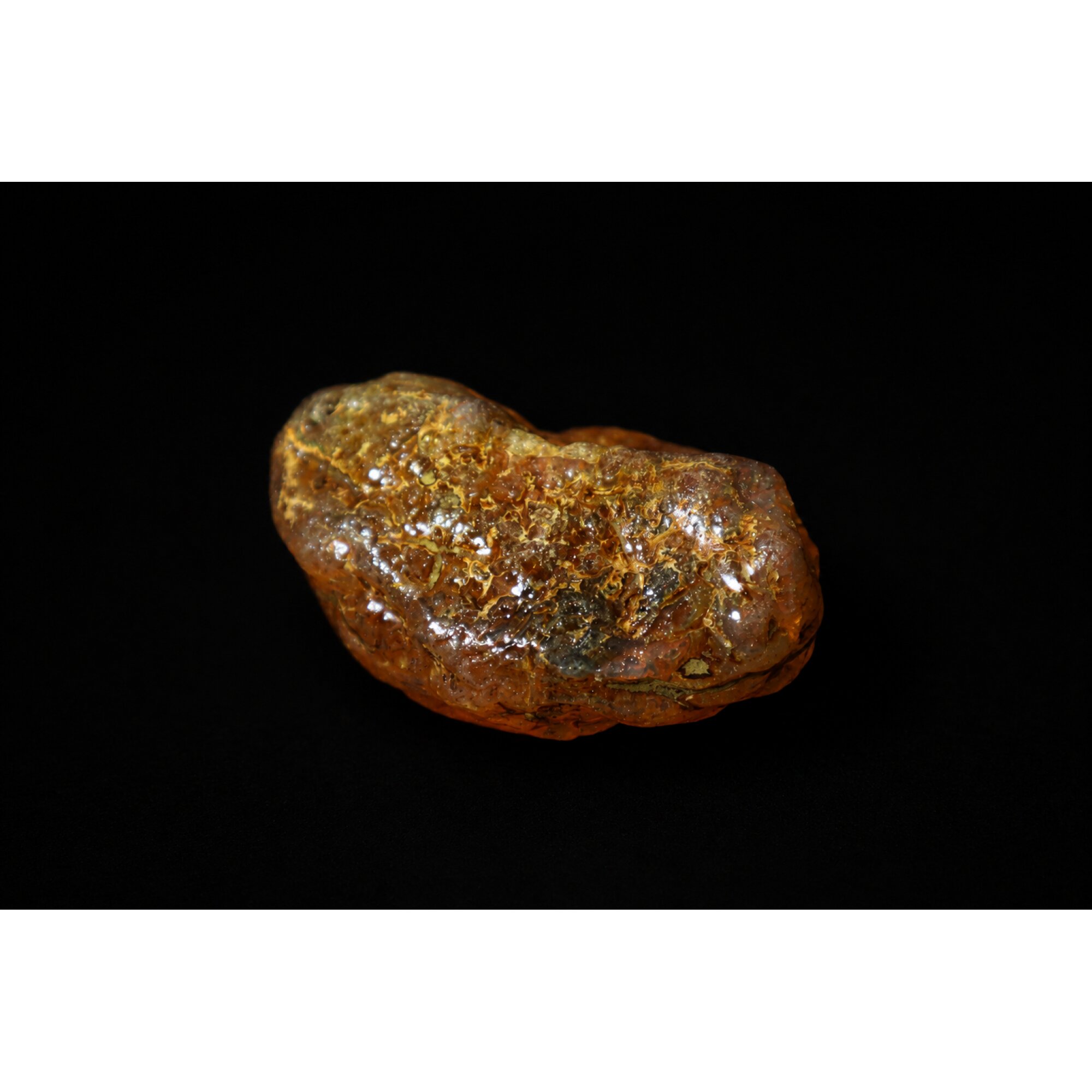 Clear orange yellow Natural Dominican Amber rough Specimen 47 mm – photo 6