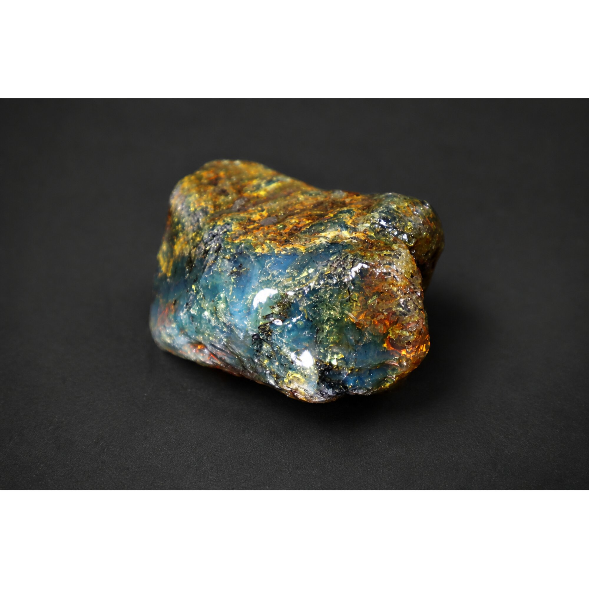 Clear green blue Natural Dominican Amber rough Specimen 52 mm – photo 2