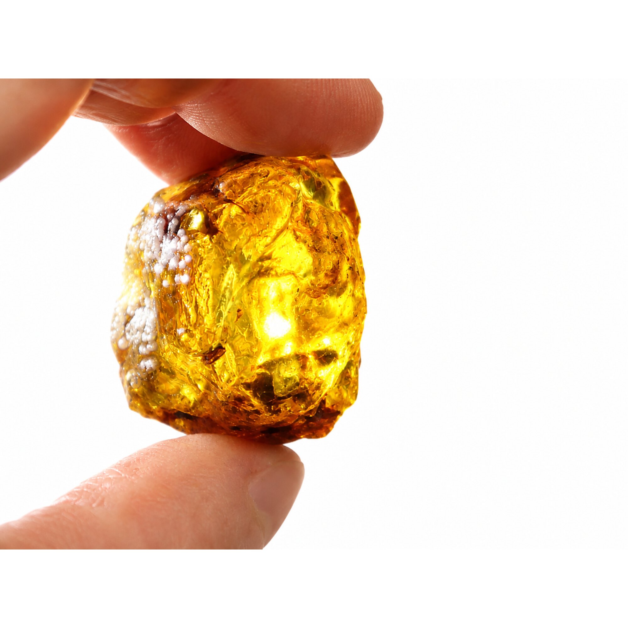 Translucent sea blue Natural Dominican Amber rough Specimen 33 mm – photo 3
