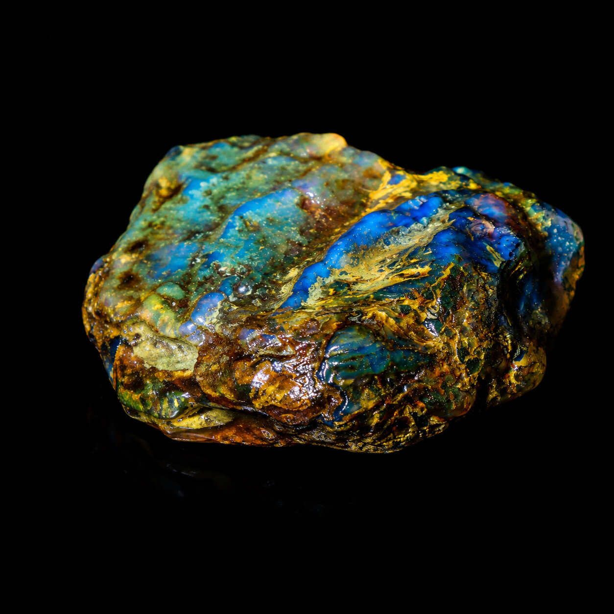Rare Clear Quality Dominican Blue Amber Rough Specimen Chunk 64mm 41.7g – photo 4