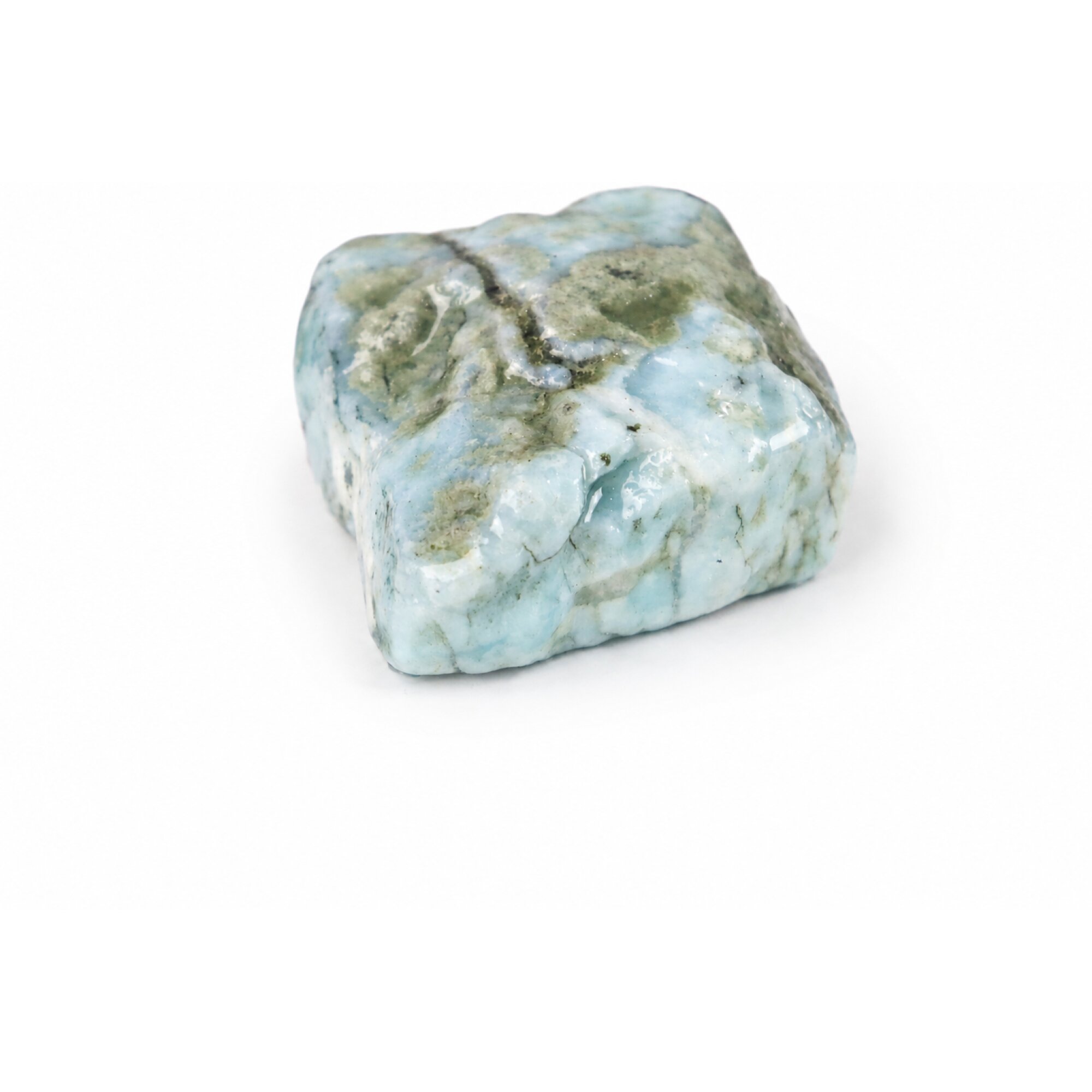 light blue Natural Dominican Larimar chunk Rough Specimen 40 mm – photo 2