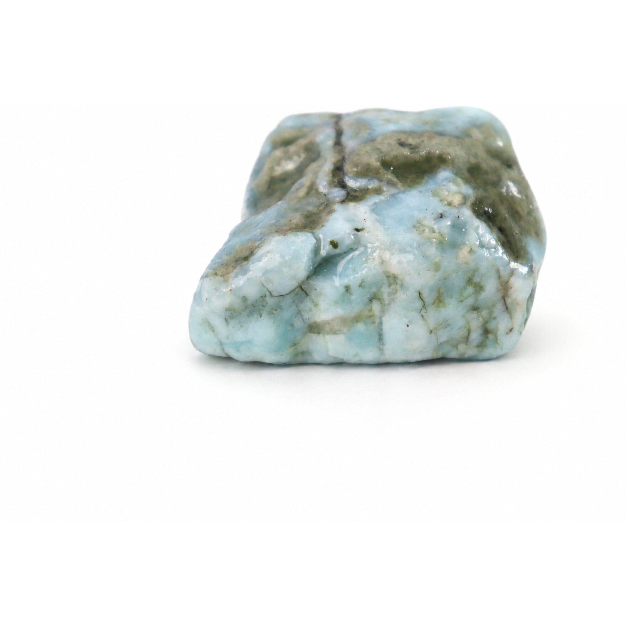 light blue Natural Dominican Larimar chunk Rough Specimen 40 mm – photo 3
