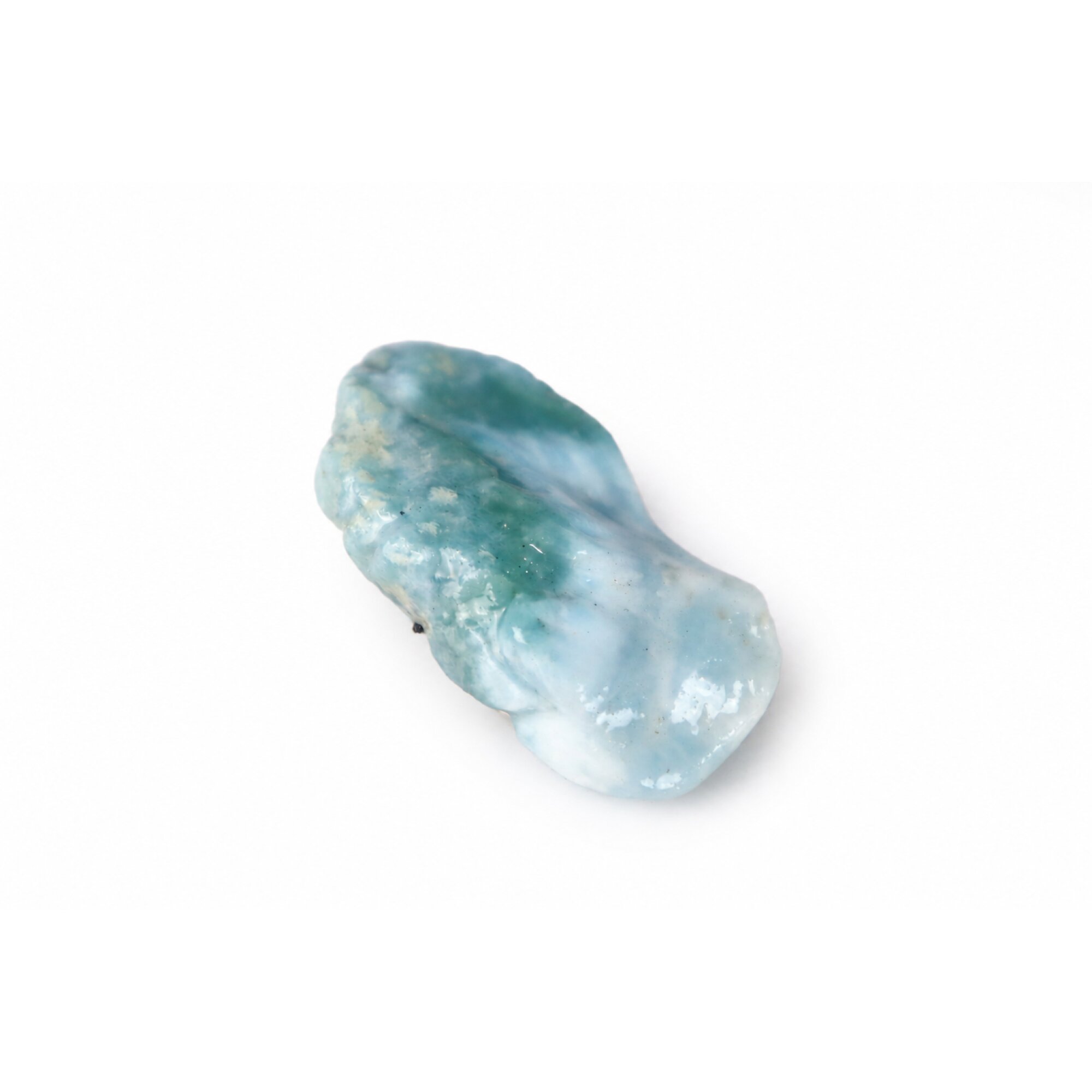 ocean blue Natural Dominican Larimar chunk Rough Specimen 40 mm – photo 7