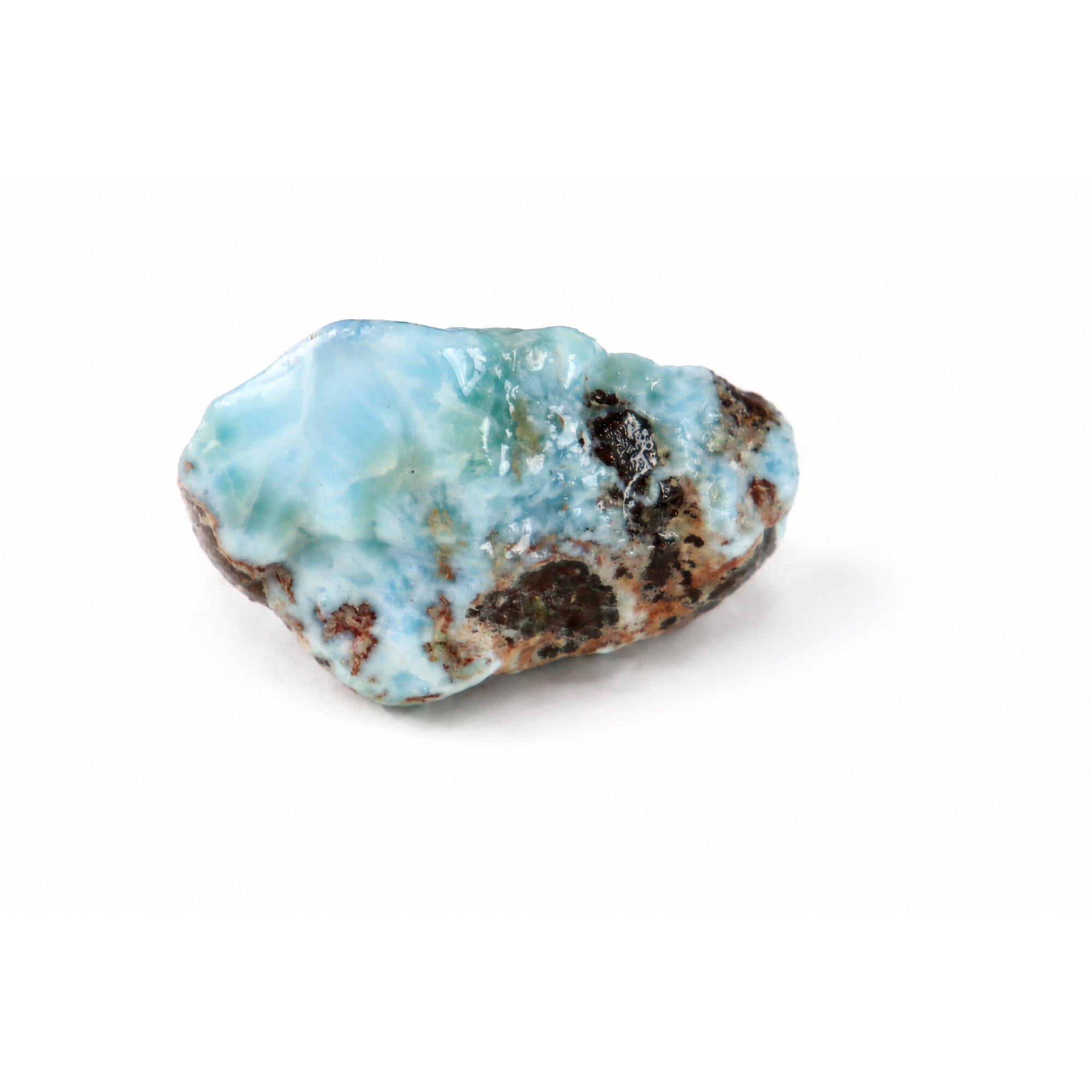 ocean blue Natural Dominican Larimar chunk Rough Specimen 47 mm – photo 3