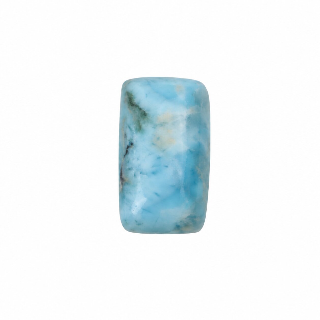 Genuine Sky Blue Larimar Rectangle Stone 24mm