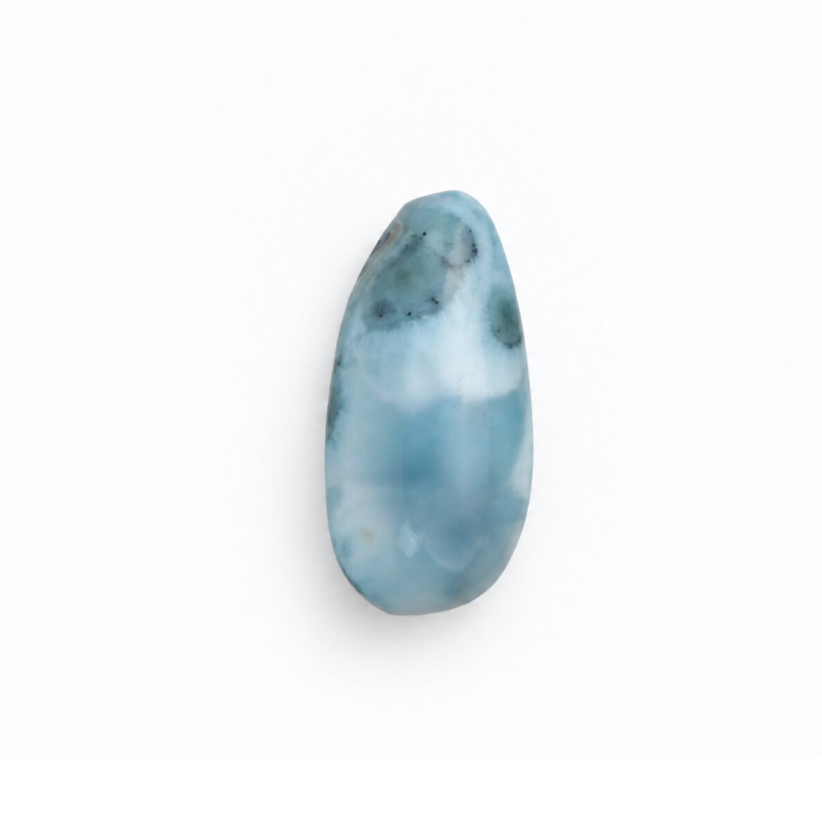Handmade light blue larimar Polished 30mm