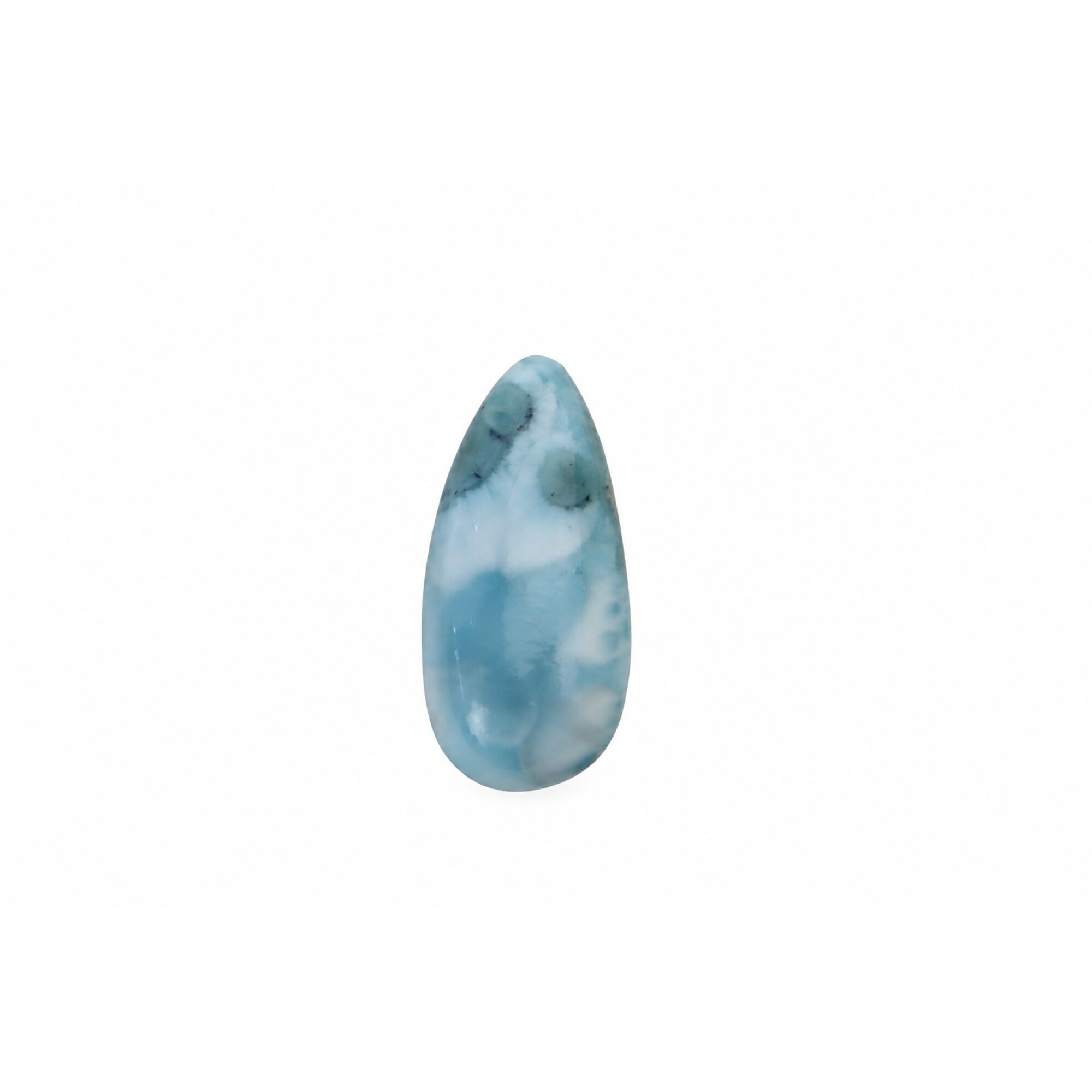 Handmade light blue larimar Polished 30mm – photo 4