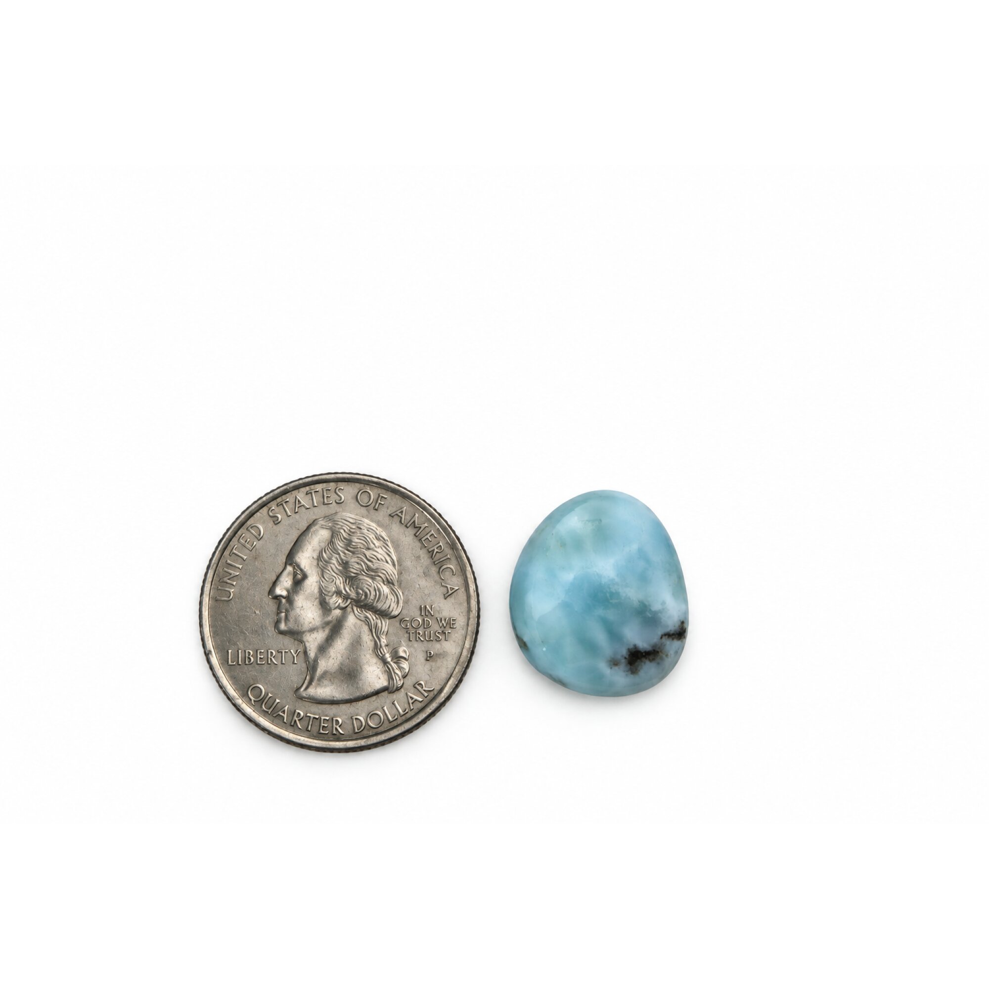 Artisan Made sky blue larimar Polished 17mm – photo 3