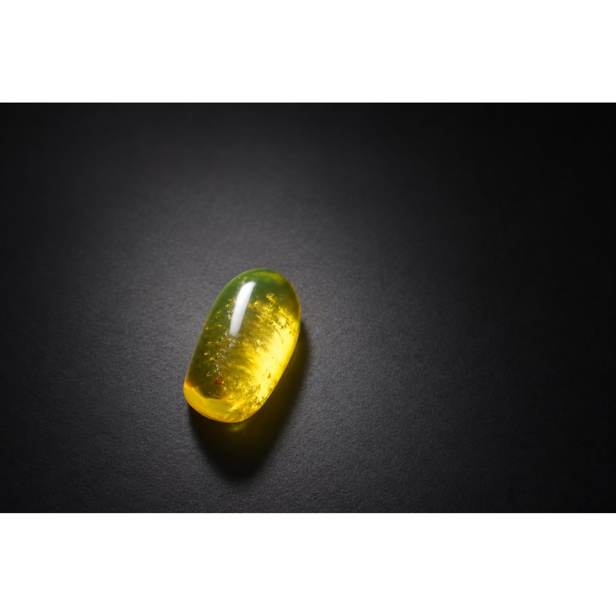 Authentic yellow Dominican amber fly insect stone 25mm – photo 11