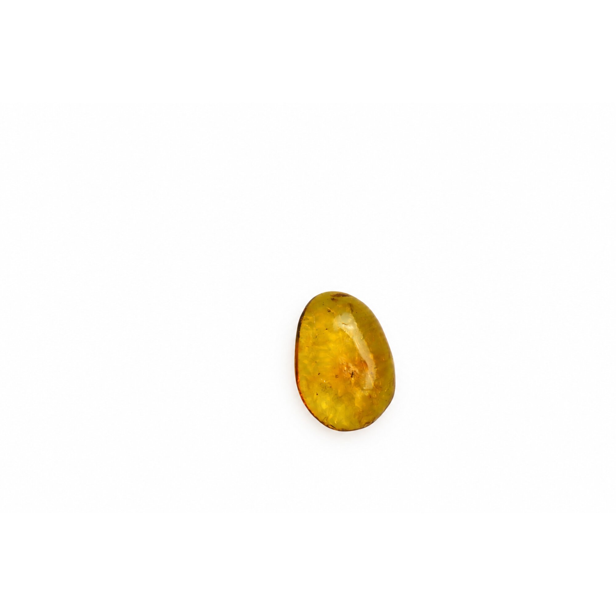 Genuine yellow Dominican amber fly insect stone 17mm – photo 7