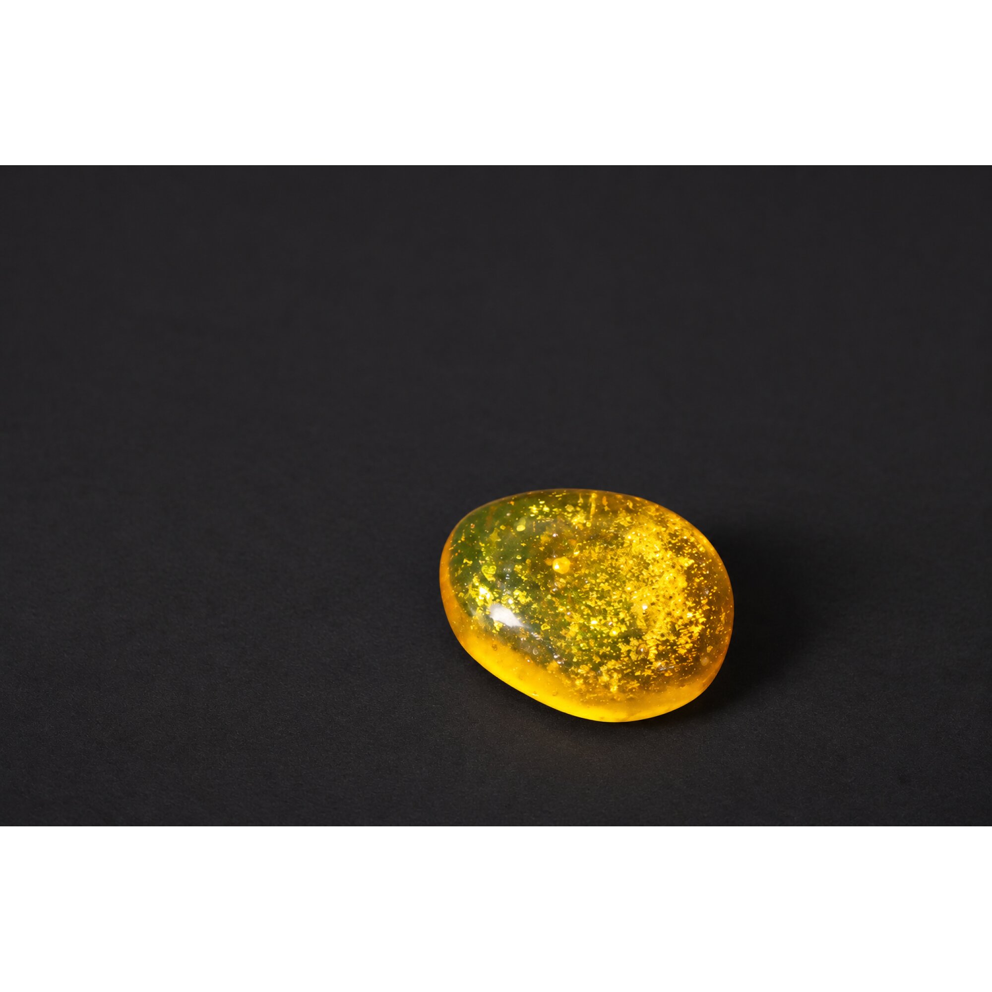 Genuine yellow Dominican amber stone Insect 19mm – photo 7
