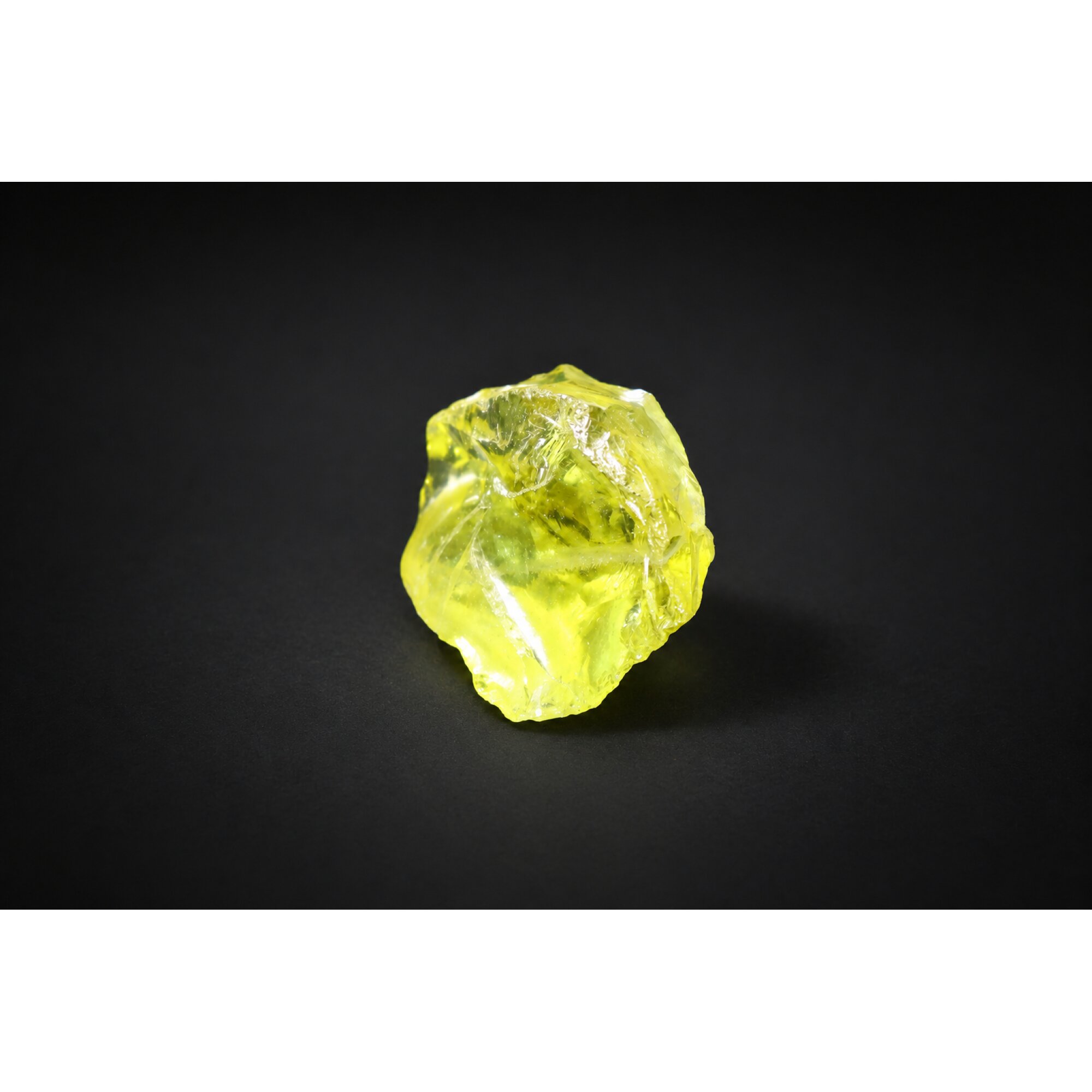 Genuine yellow prasiolite / green quartz raw specimen 40mm – photo 6