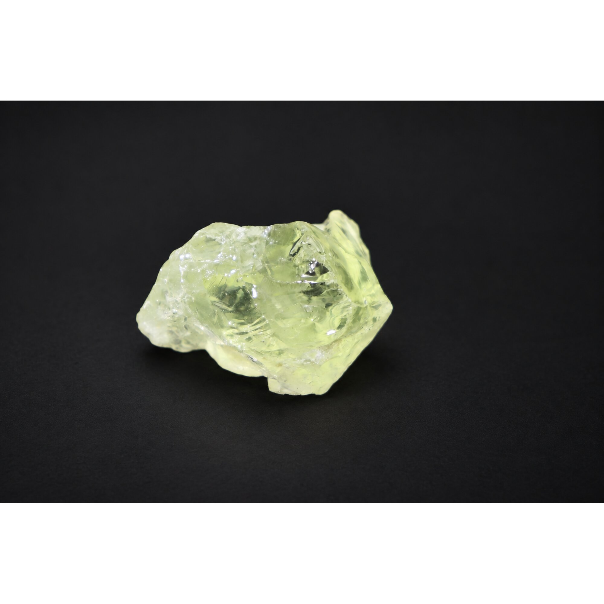 Genuine yellow green quartz / prasiolite raw specimen 30mm – photo 6