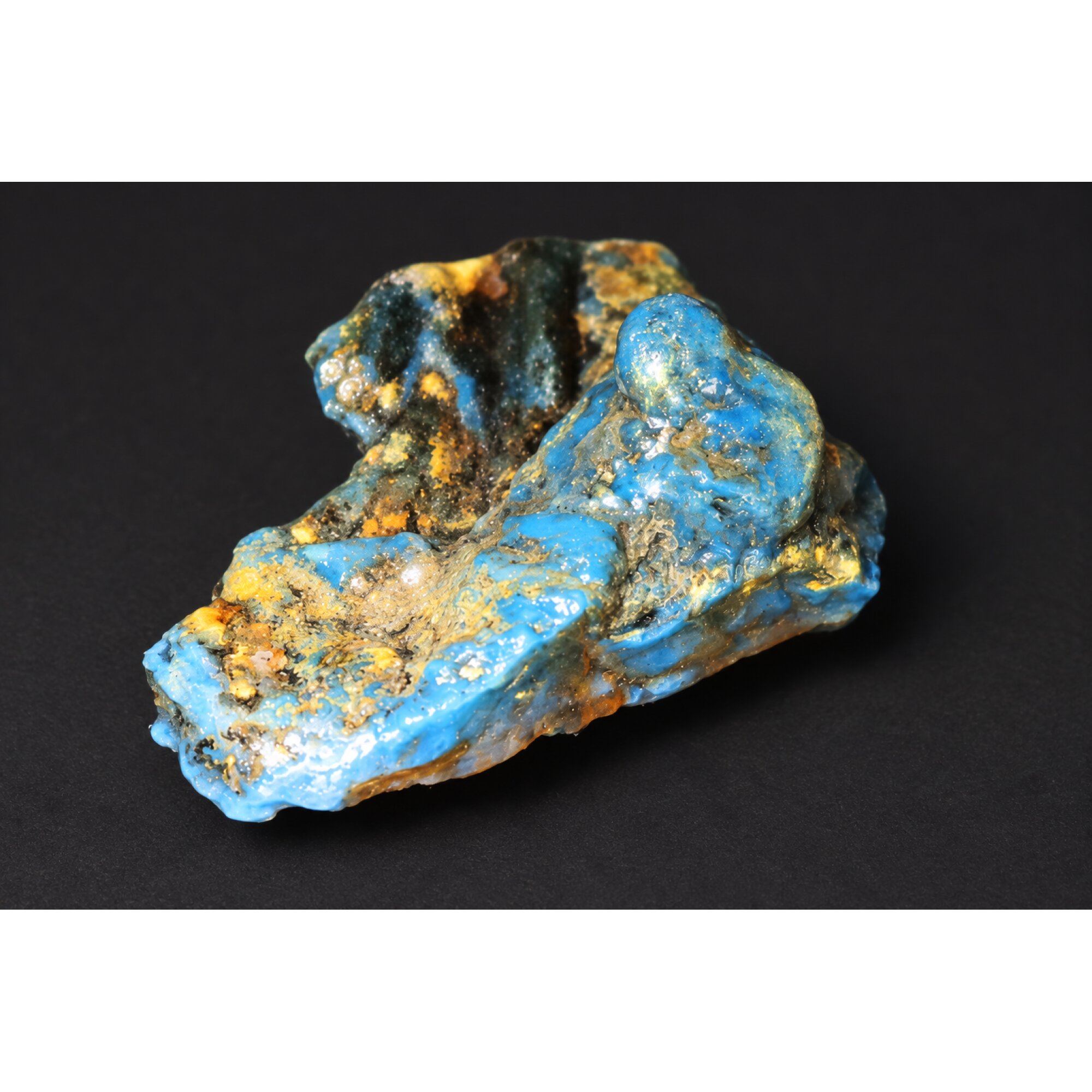 Authentic sky blue rough specimen Dominican amber 44mm – photo 13