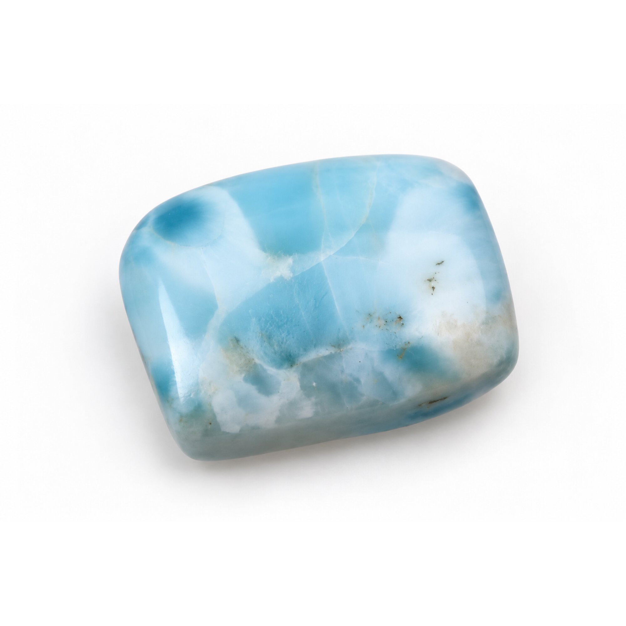 Genuine sky blue Dominican Larimar cabochon 25mm – photo 5
