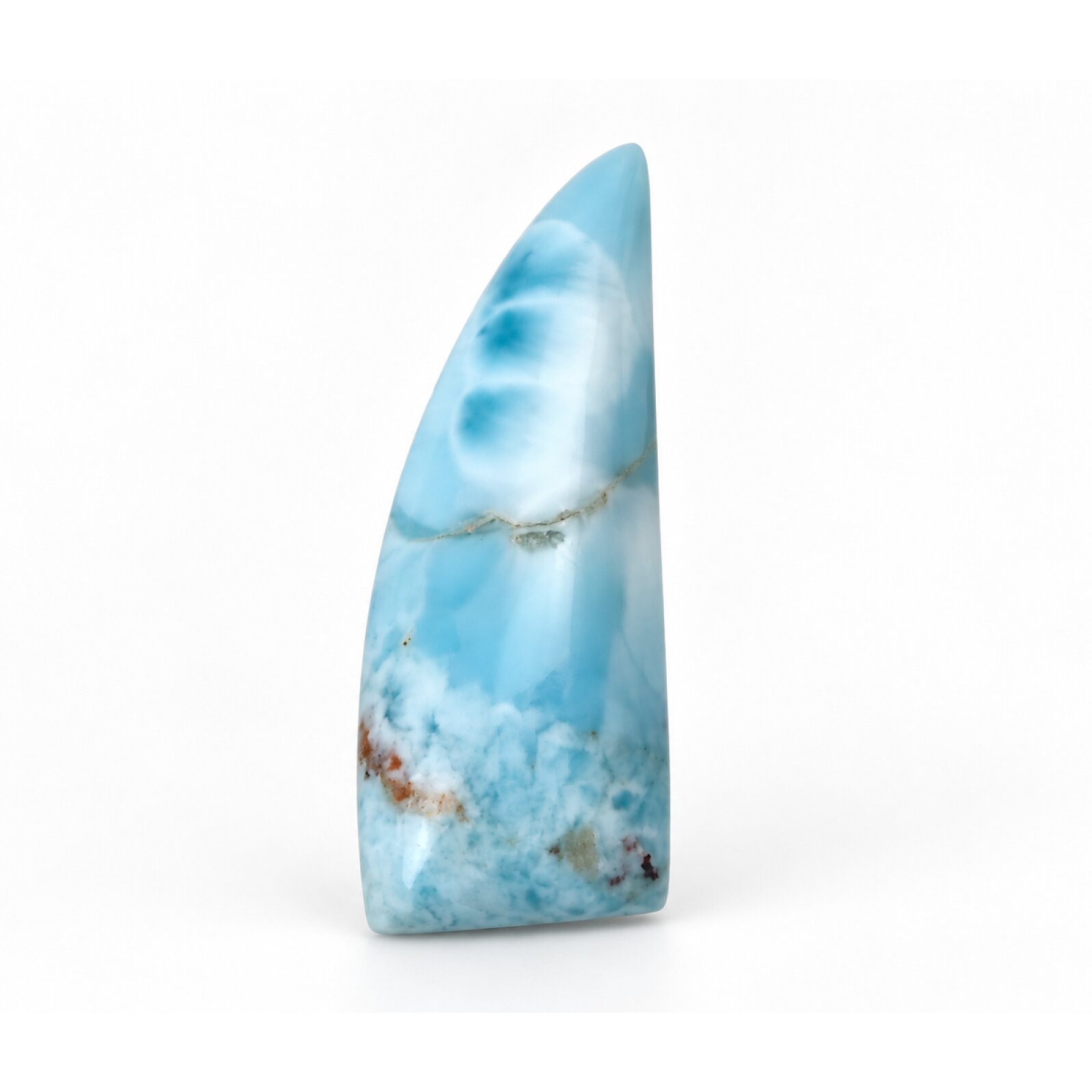 Handmade sky blue Dominican Larimar cabochon 30mm
