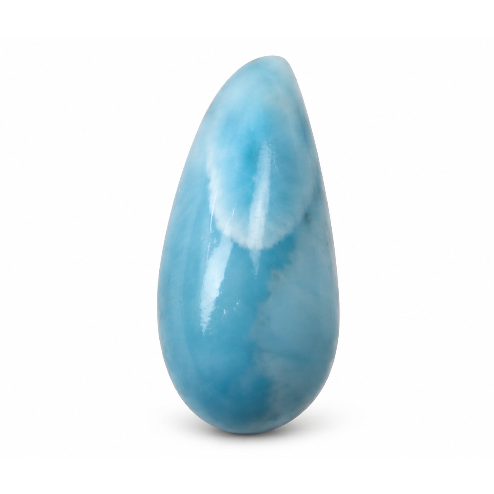 Genuine handcrafted sky blue Dominican Larimar cabochon 21mm