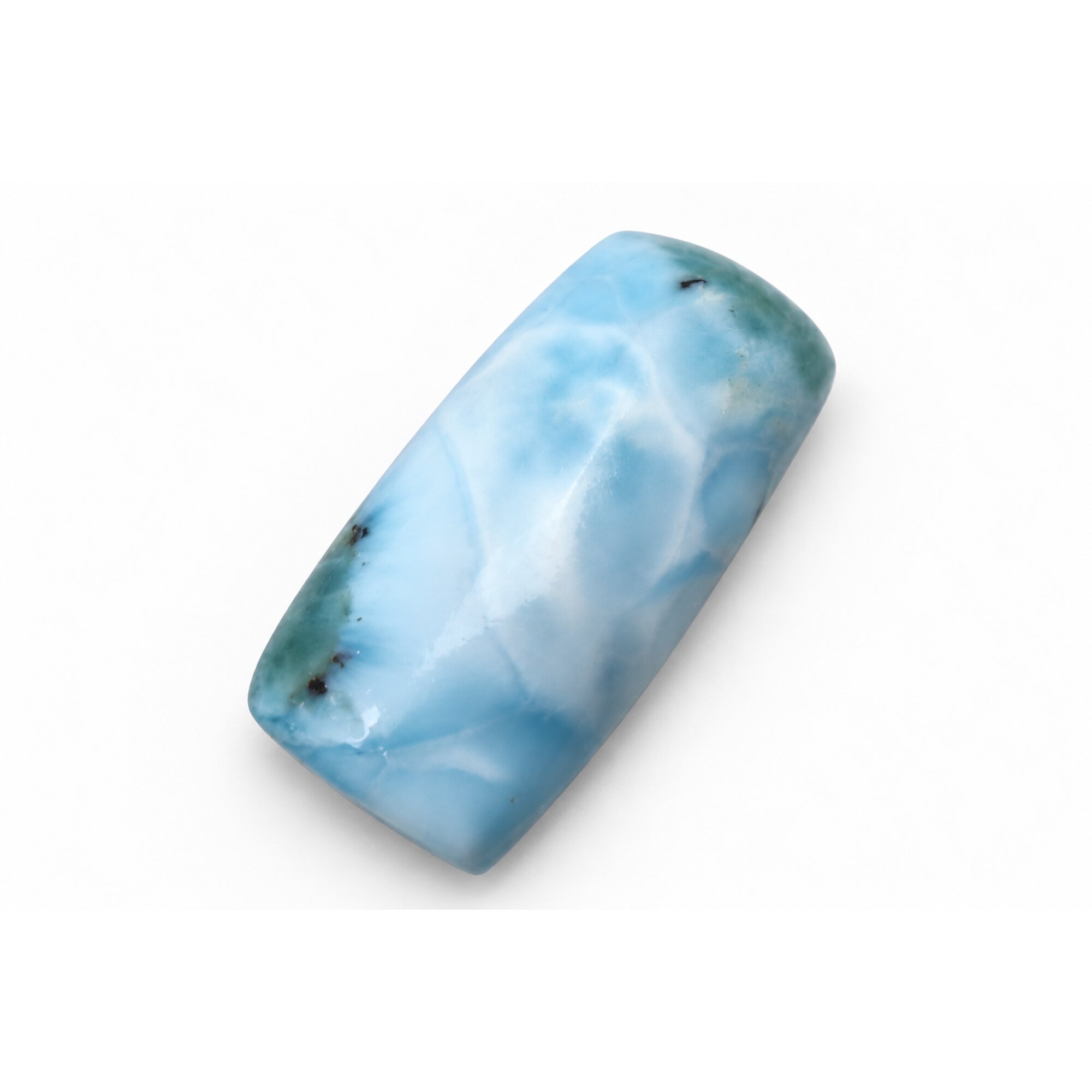 Genuine sea blue Dominican Larimar cabochon 27mm – photo 3