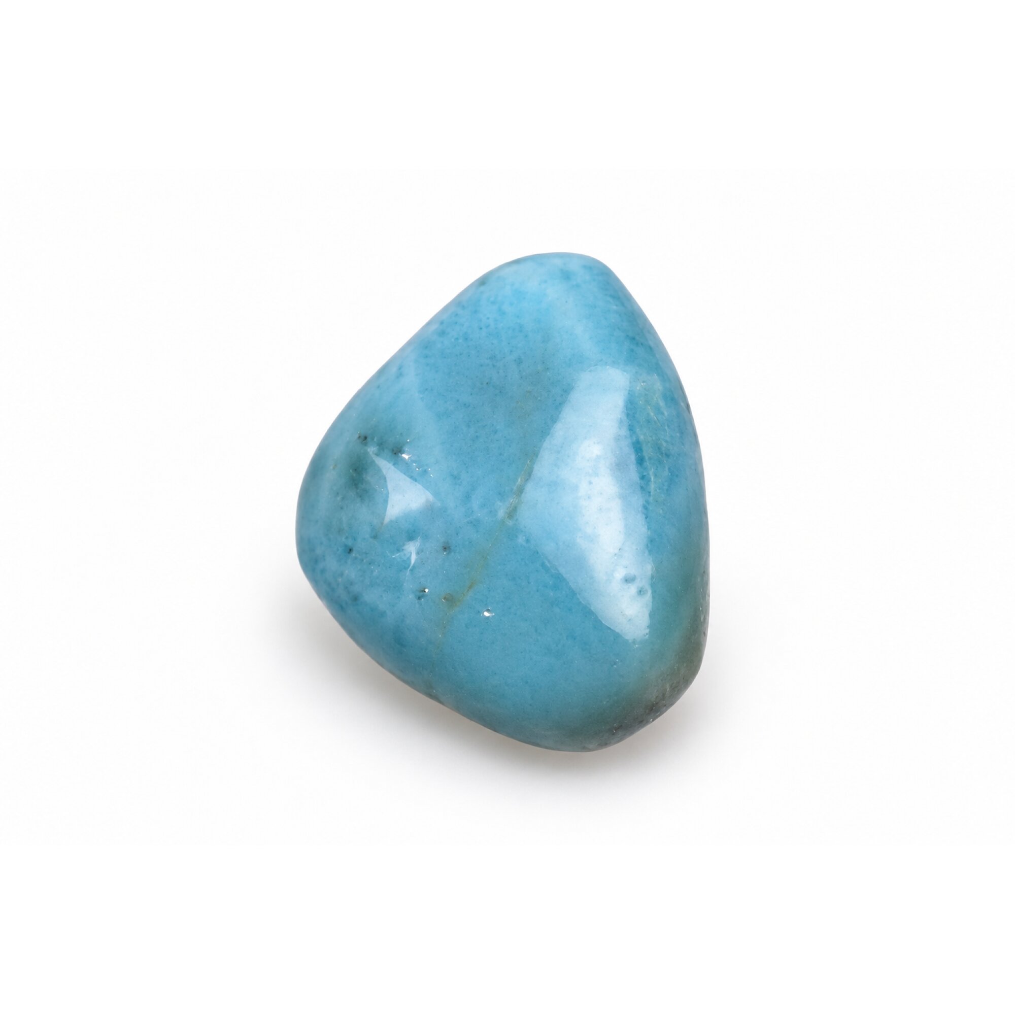 Genuine sky blue Dominican Larimar cabochon 15mm – photo 2