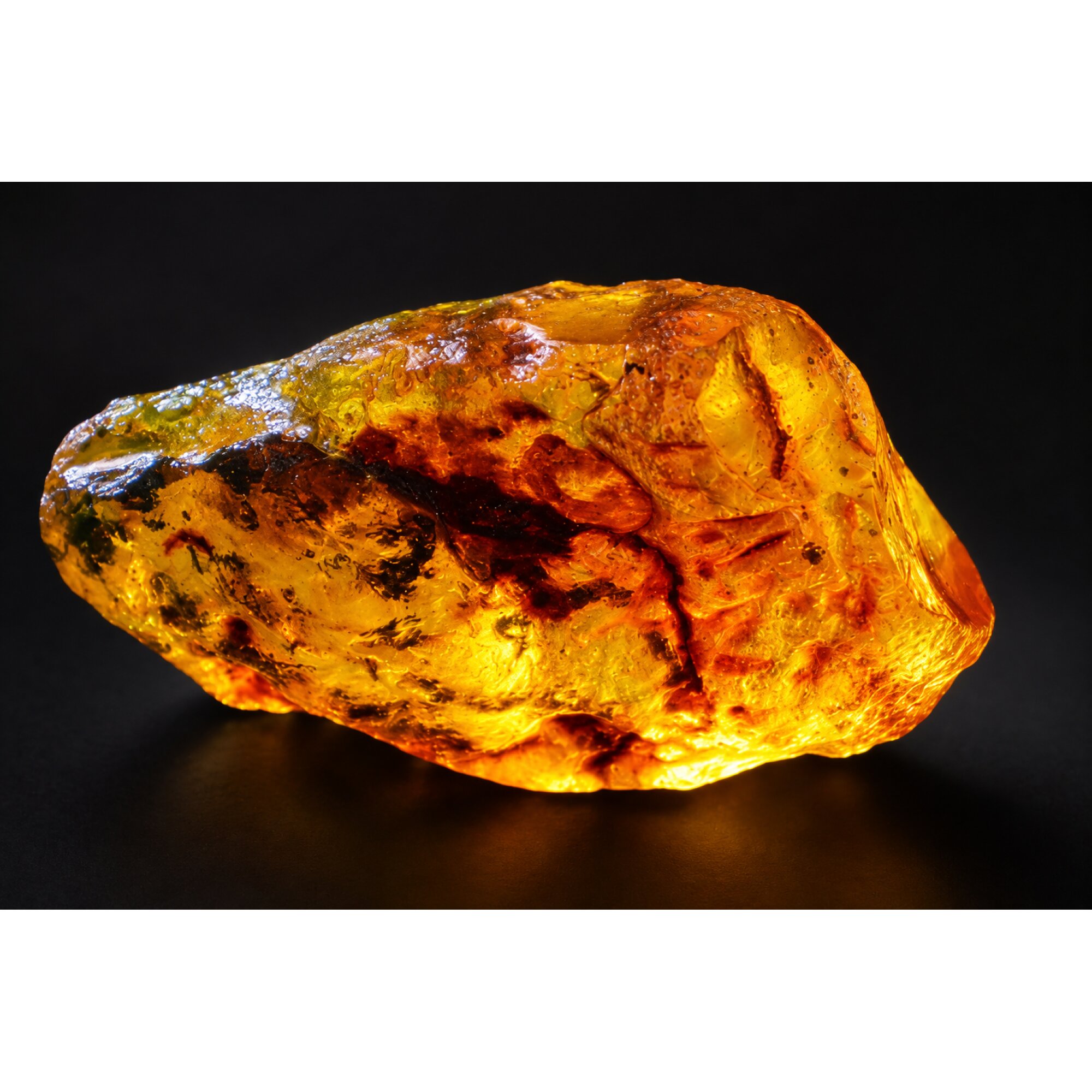 Earth mined sky blue rough specimen Dominican amber 8.7g – photo 17
