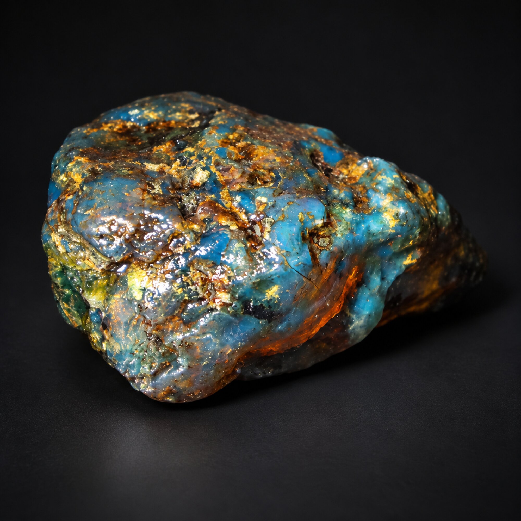 Pure natural green blue rough specimen Dominican amber 19.8g – photo 12