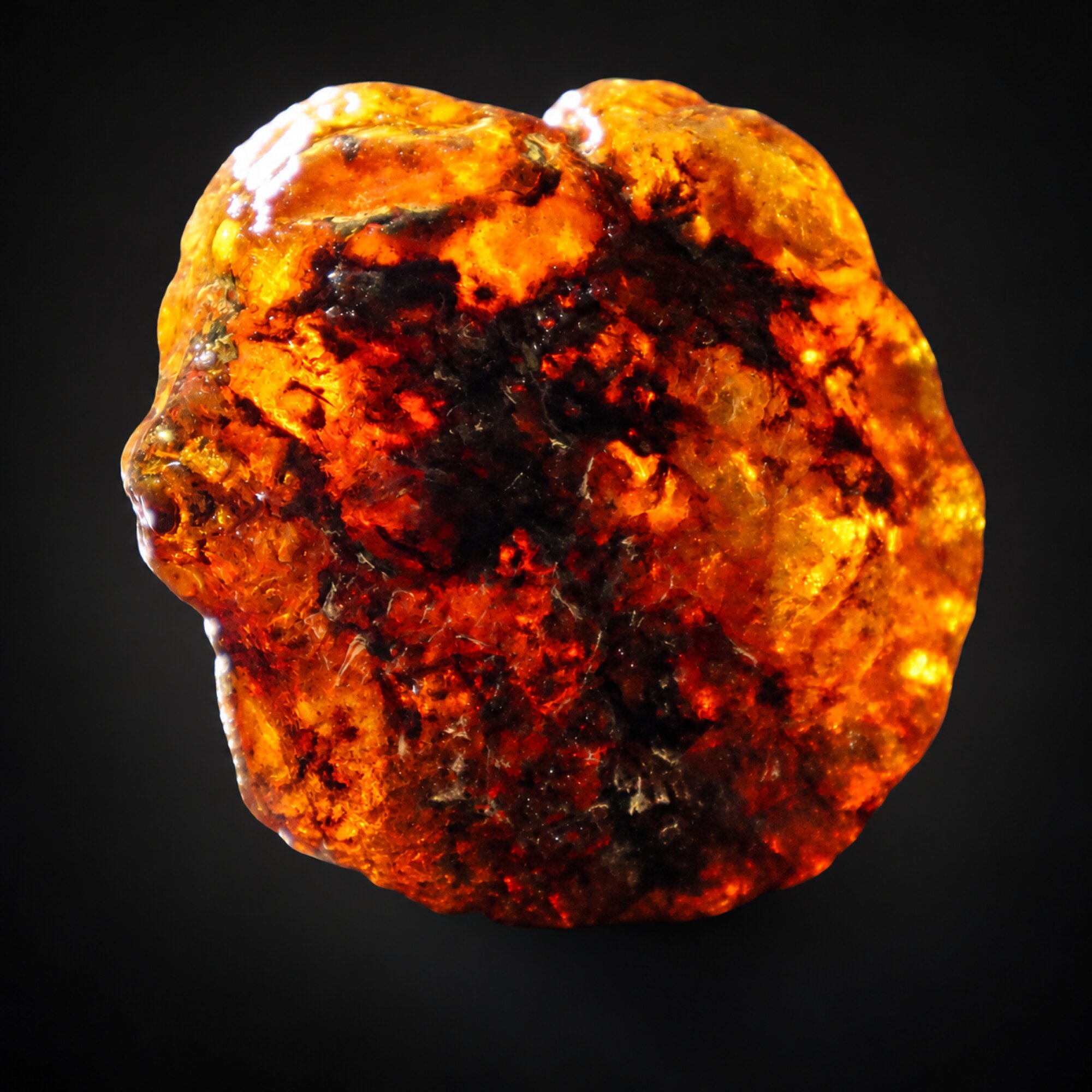 Genuine green blue rough specimen Dominican amber 32.8g – photo 6