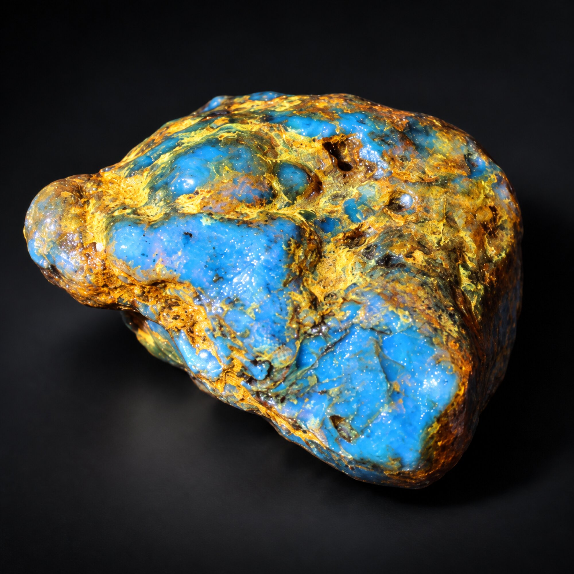 Earth mined sky blue rough specimen Dominican amber 7.2g – photo 5